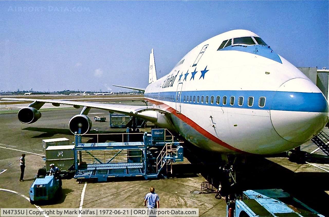 N4735U, Boeing 747-122 C/N 19928, N4735U at ORD