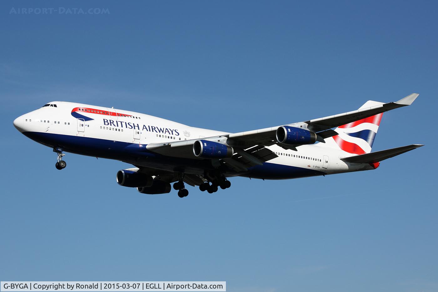 G-BYGA, 1998 Boeing 747-436 C/N 28855, at lhr