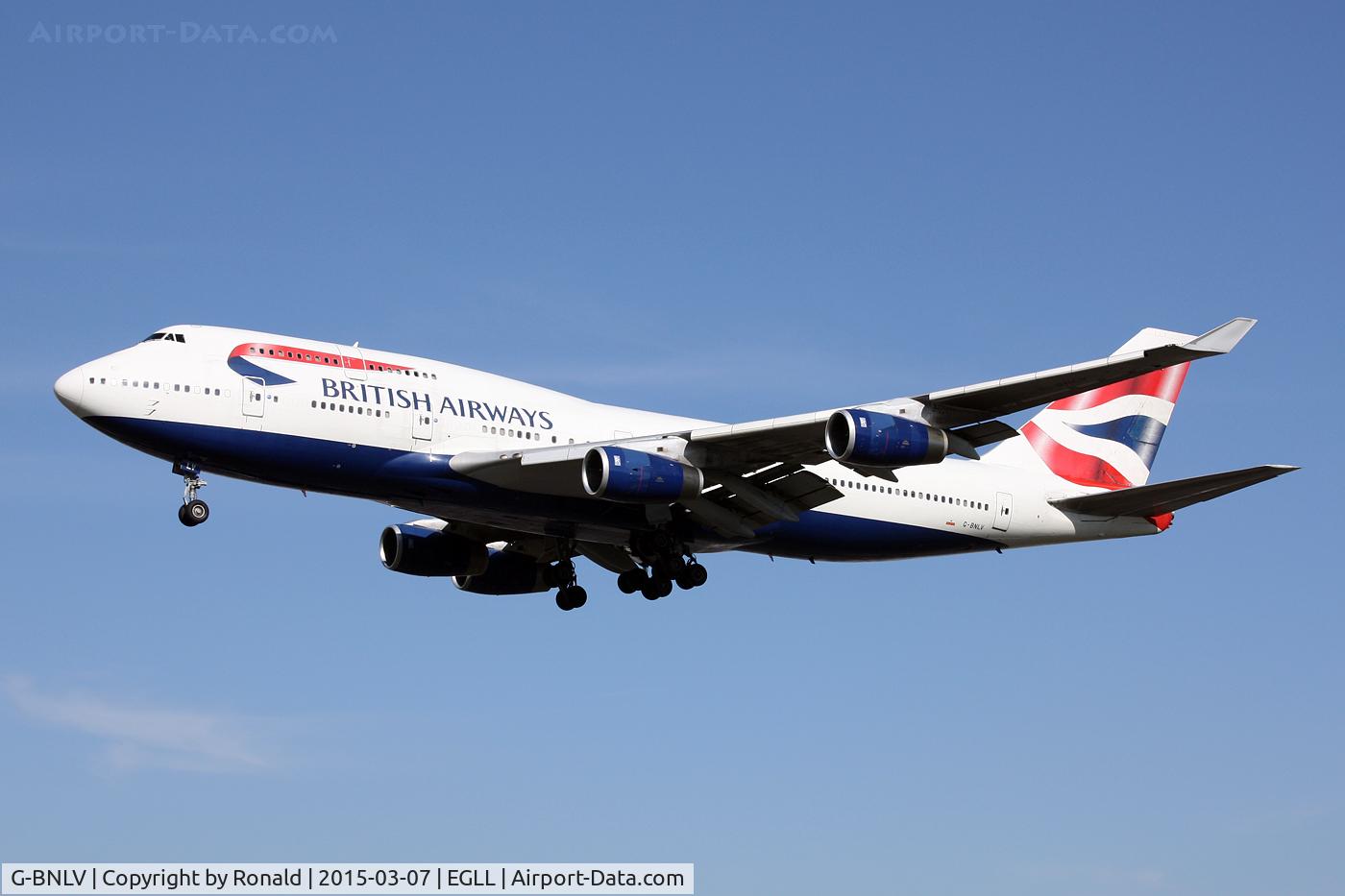 G-BNLV, 1992 Boeing 747-436 C/N 25427, at lhr