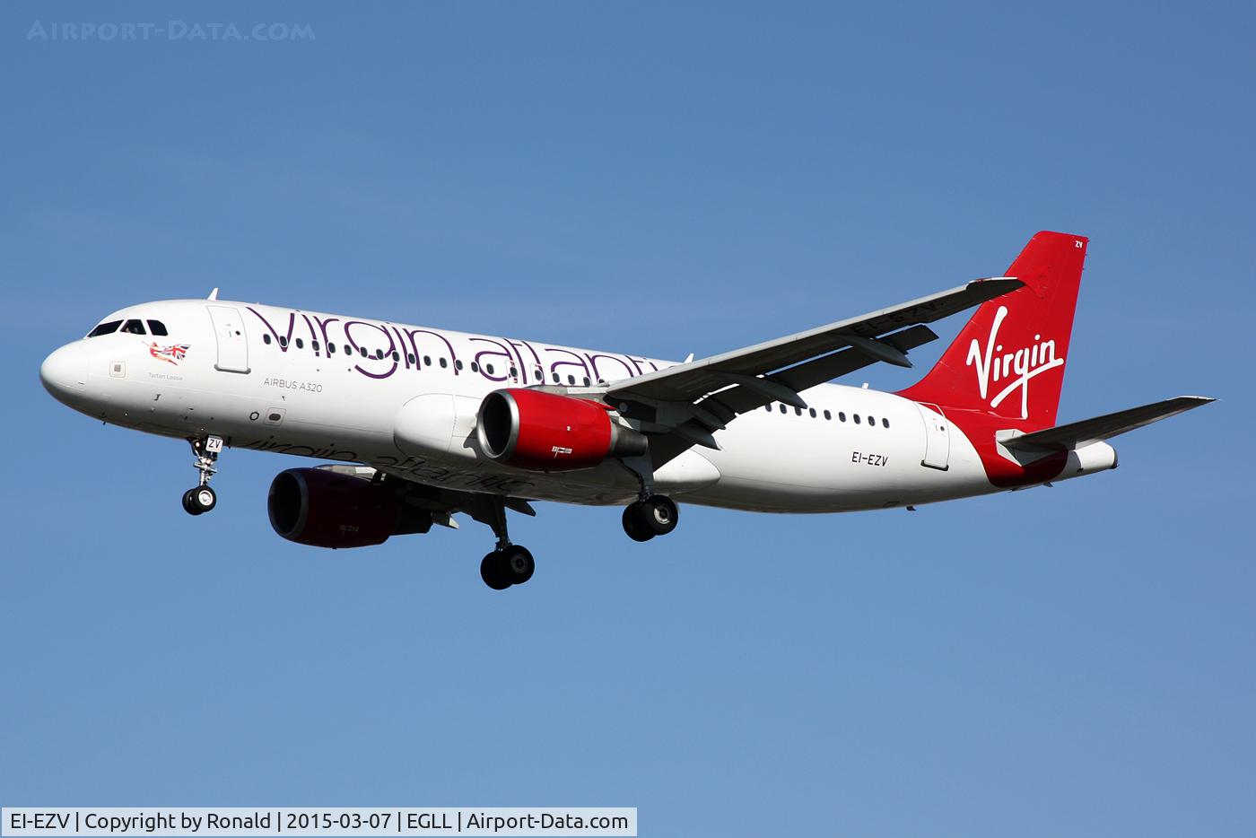 EI-EZV, 2003 Airbus A320-214 C/N 2001, at lhr