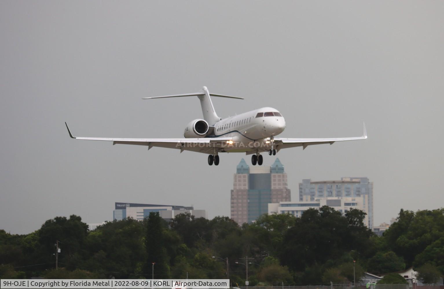 9H-OJE, 2014 Bombardier BD-700-1A11 Global 5000 C/N 9679, ORL 2022