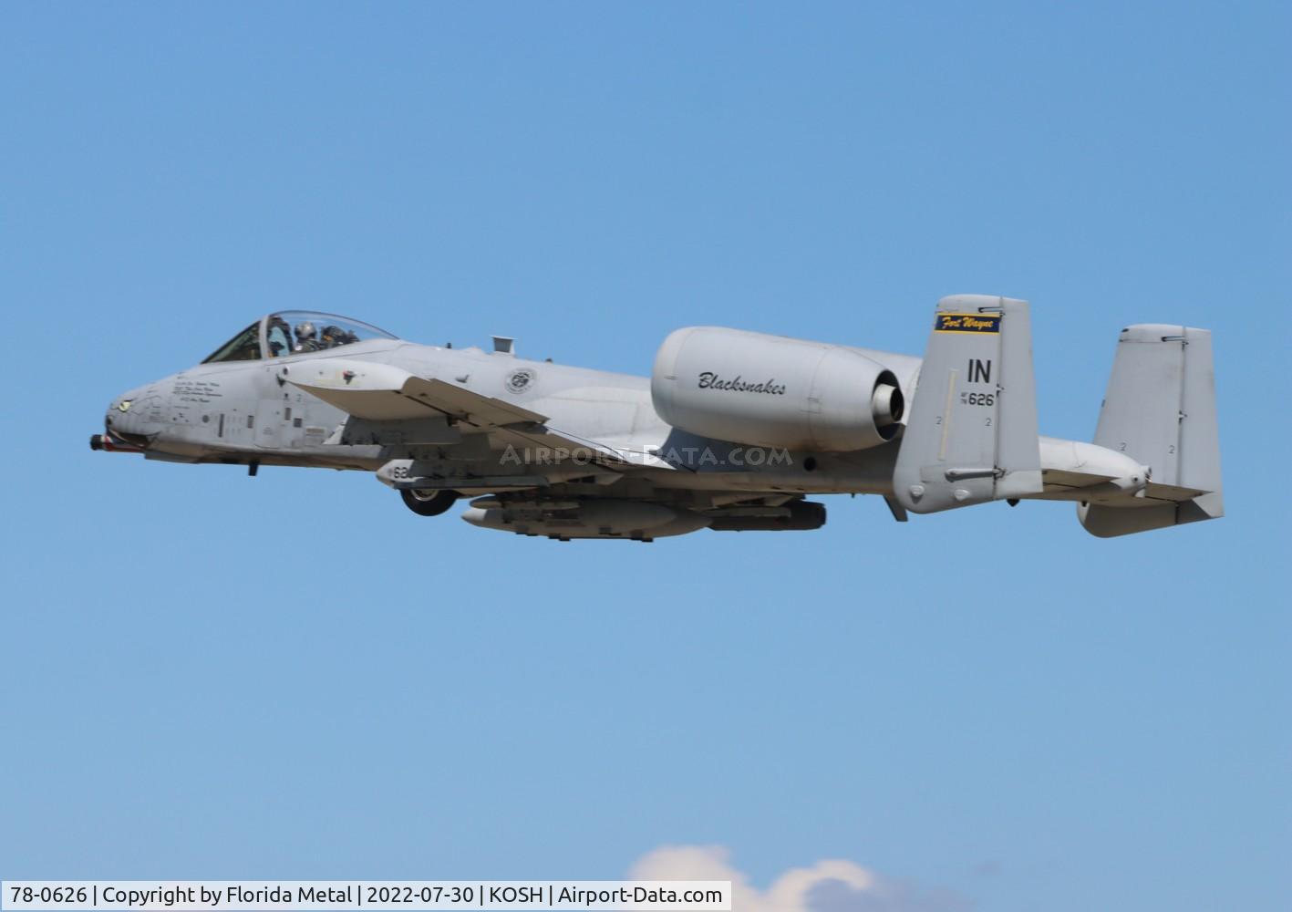 78-0626, 1978 Fairchild Republic A-10C Thunderbolt II C/N A10-0246, OSH 2022