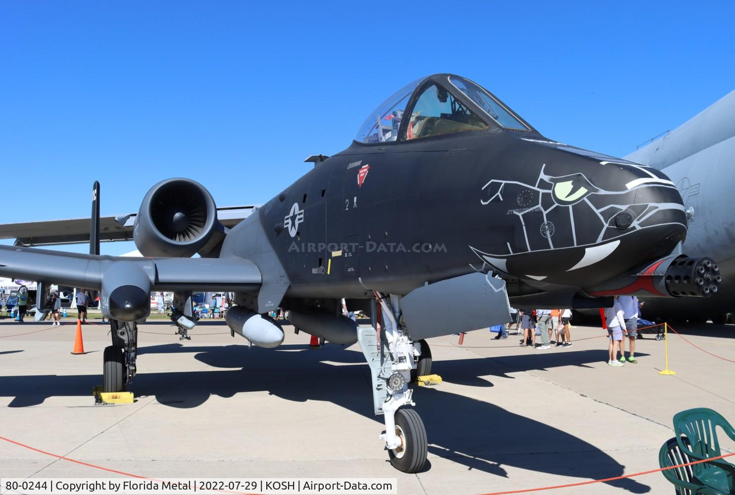 80-0244, 1980 Fairchild Republic A-10C Thunderbolt II C/N A10-0594, OSH 2022