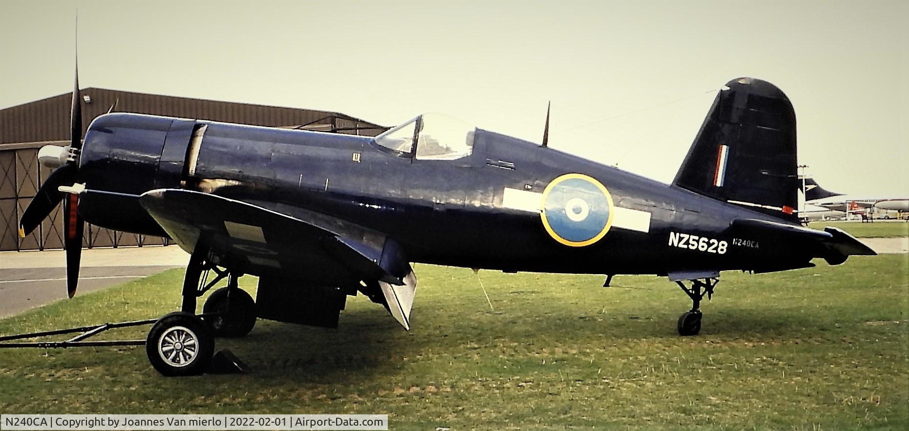 N240CA, 1945 Vought F4U-4 Corsair C/N 9513, Slide scan