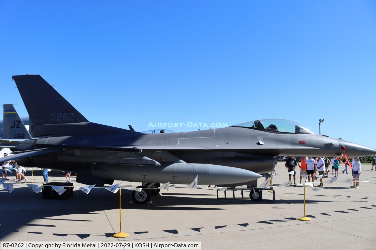 87-0262, 1987 General Dynamics F-16C Fighting Falcon C/N 5C-523, OSH 2022