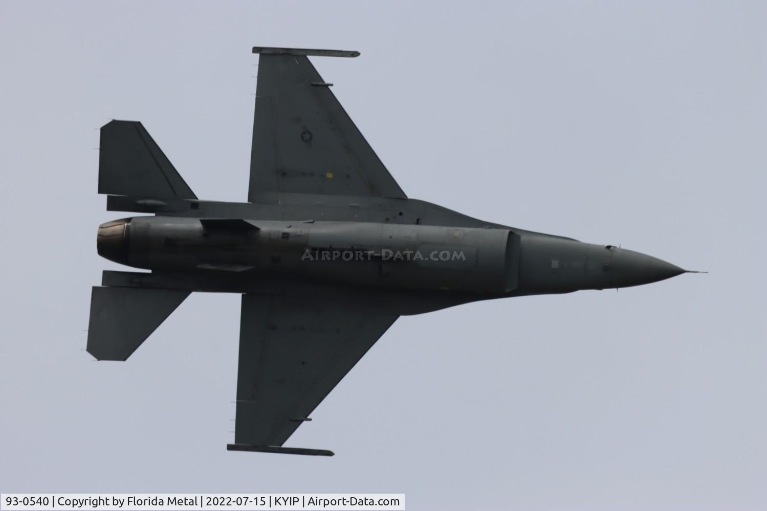 93-0540, 1993 Lockheed F-16C Fighting Falcon C/N CC-175, Thunder over Michigan 2022
