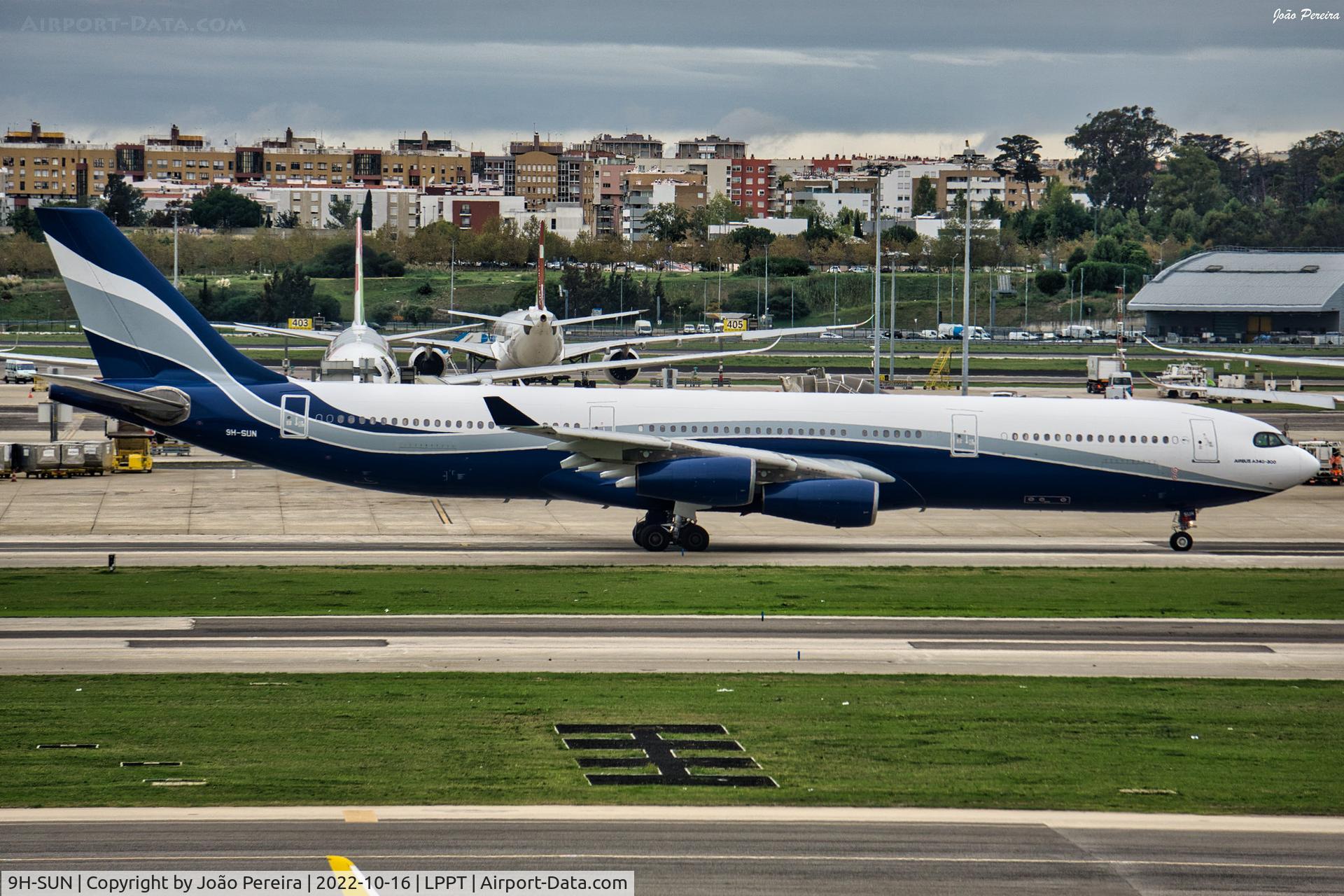 9H-SUN, 2000 Airbus A340-313X C/N 367, Hifly A340 at LPPT
