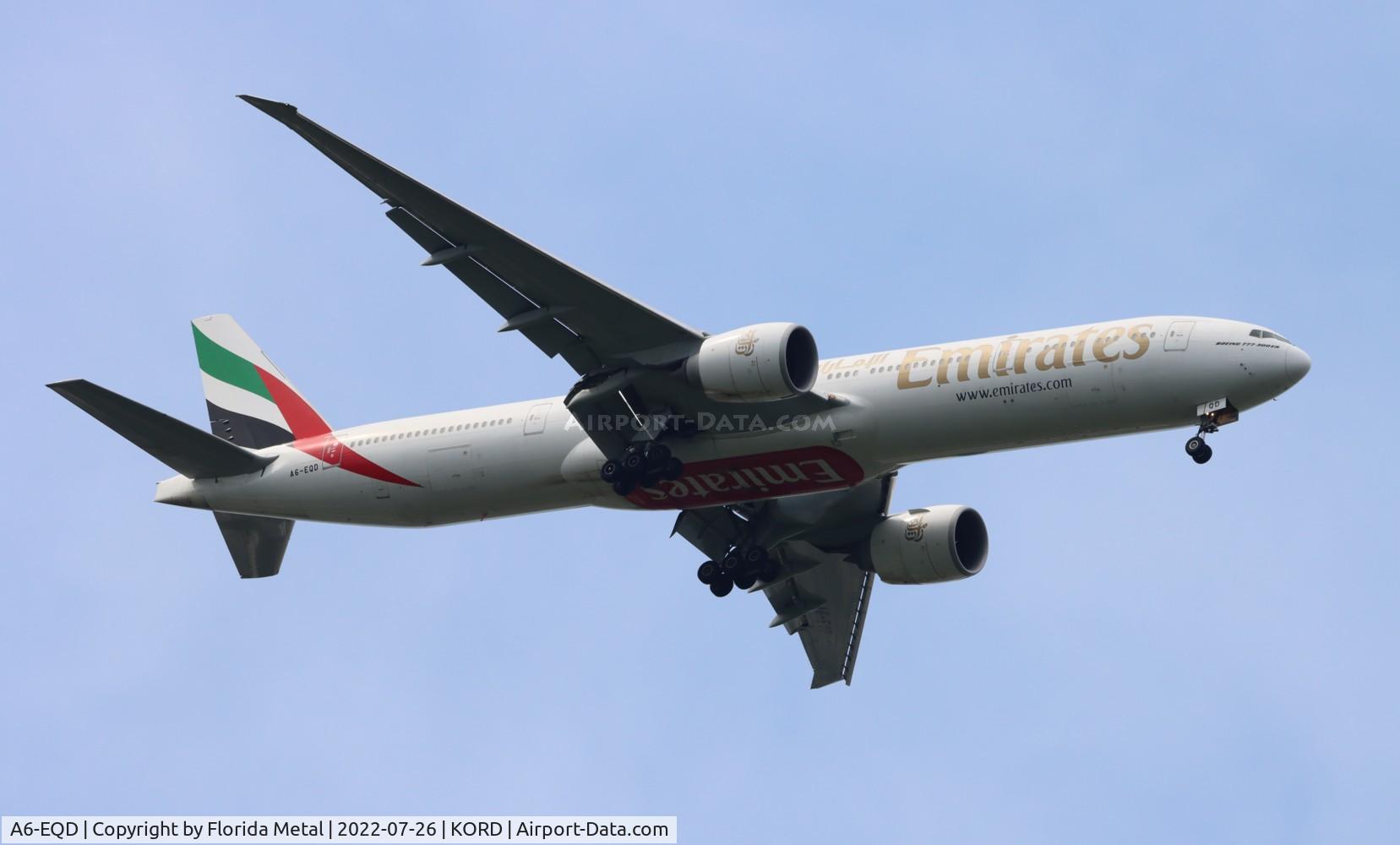 A6-EQD, 2017 Boeing 777-31H/ER C/N 42352, ORD 2022