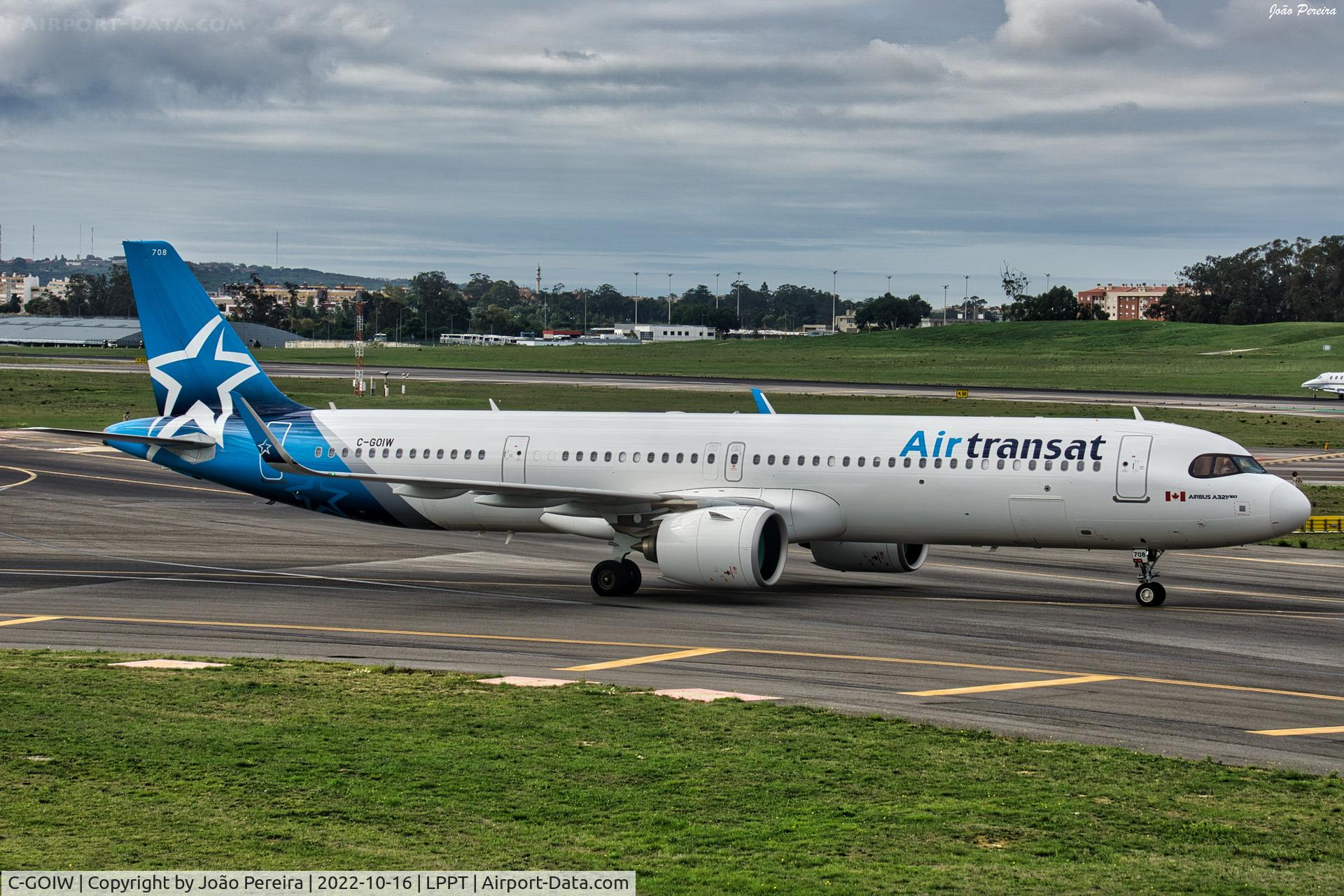C-GOIW, 2021 Airbus A321-271NX C/N 10287, Air Transat A321NX at LPPT