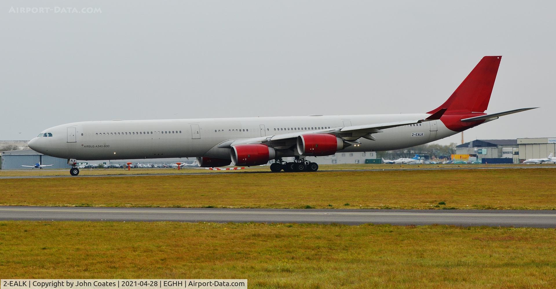 2-EALK, 2006 Airbus A340-642 C/N 768, ex G-VRED engine running on 26