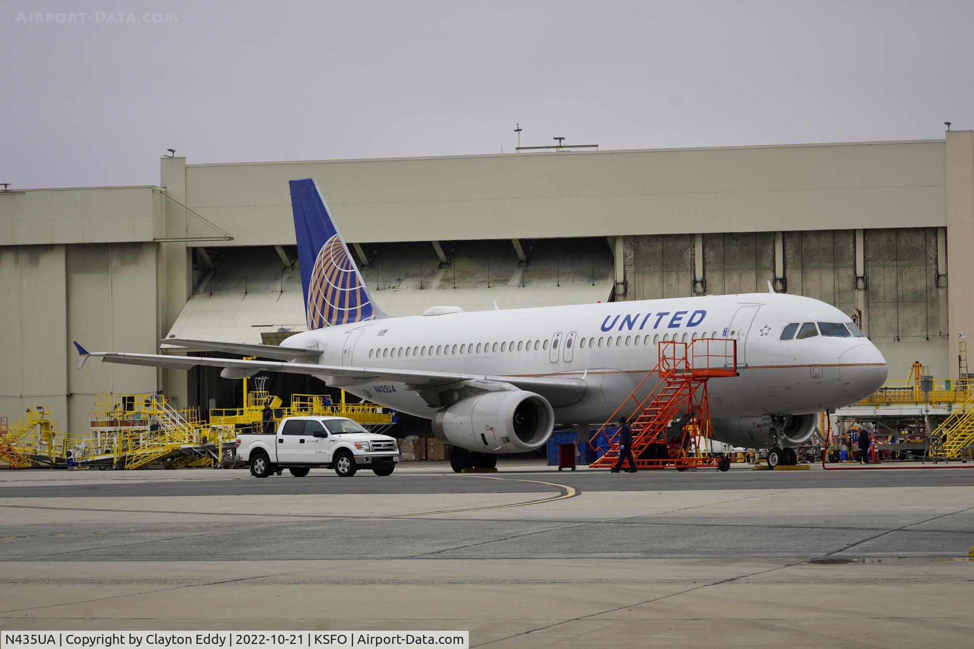 N435UA, 1996 Airbus A320-232 C/N 613, SFO 2022.