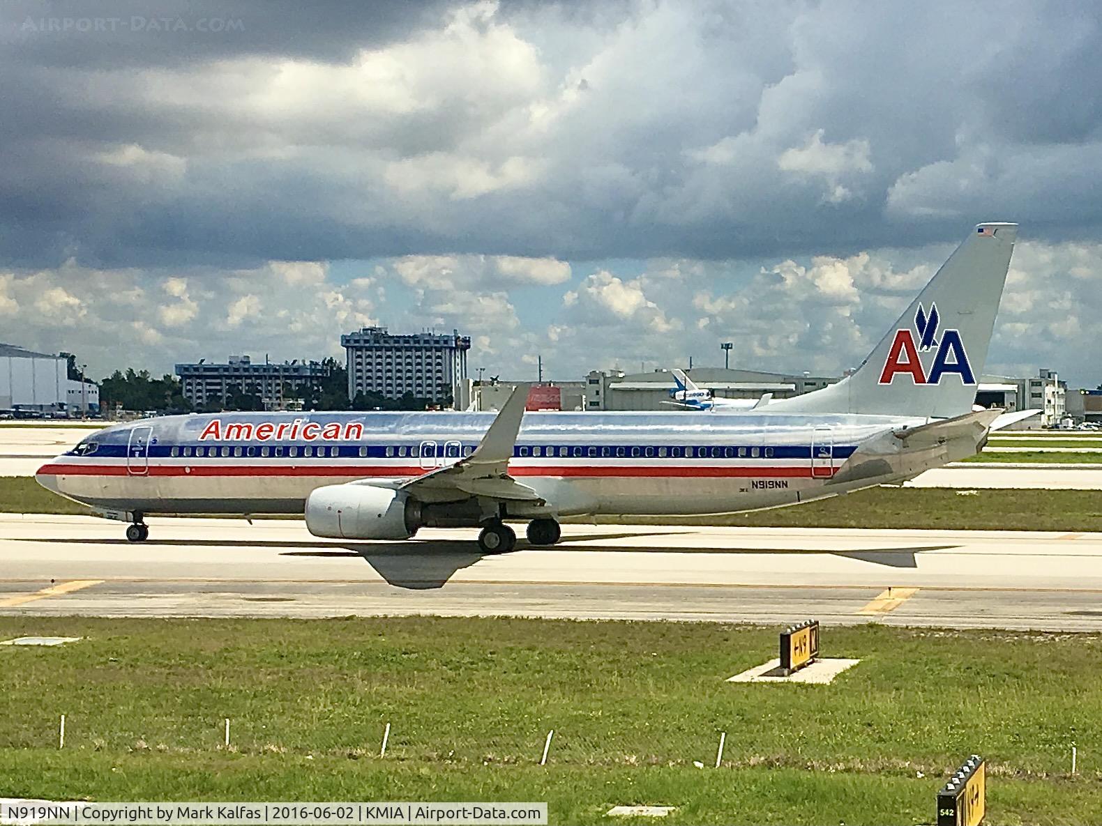 N919NN, 2013 Boeing 737-823 C/N 29573, N919NN in Kilo at MIA
