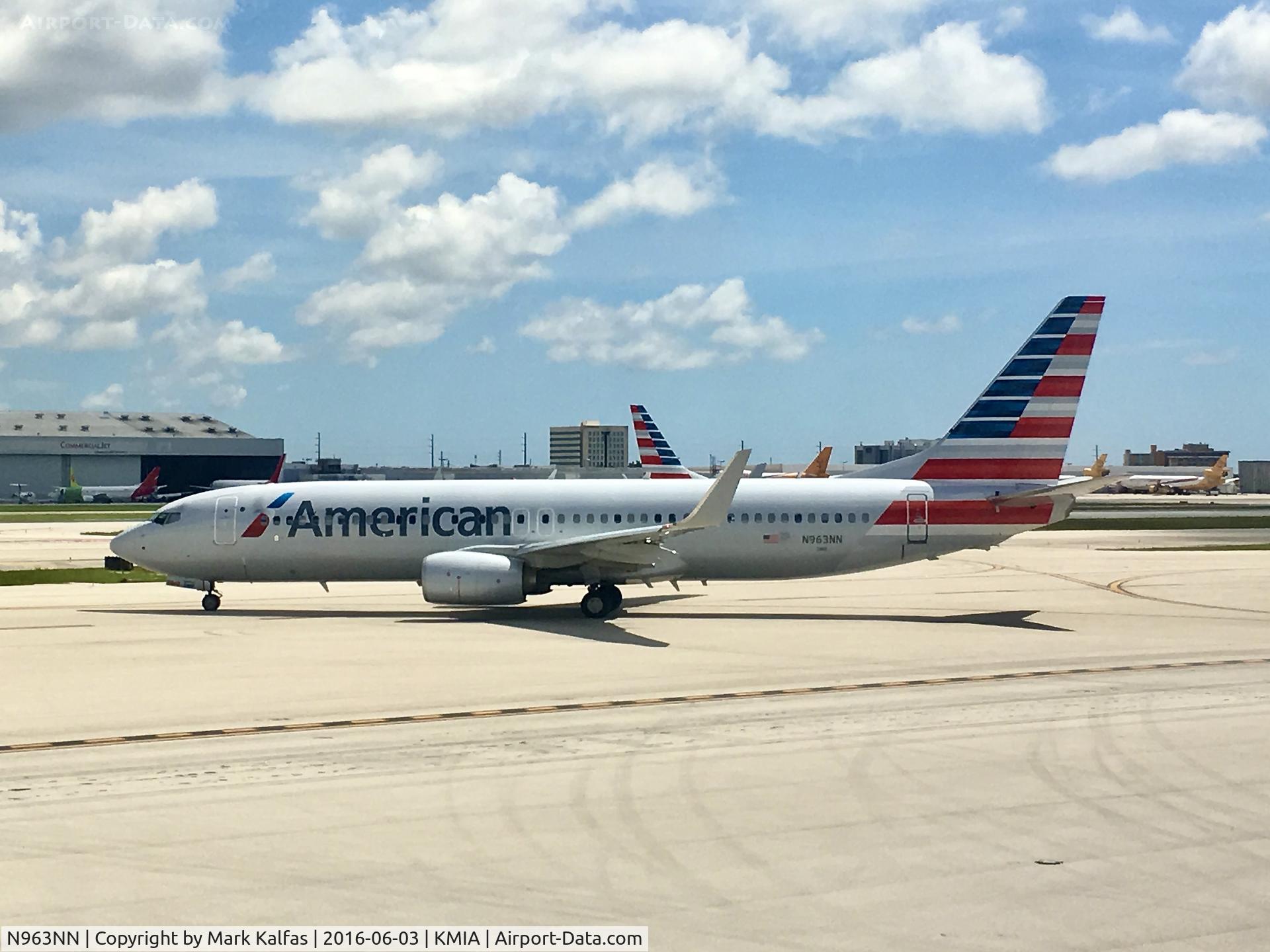 N963NN, 2014 Boeing 737-823 C/N 31208, N963NN at MIA