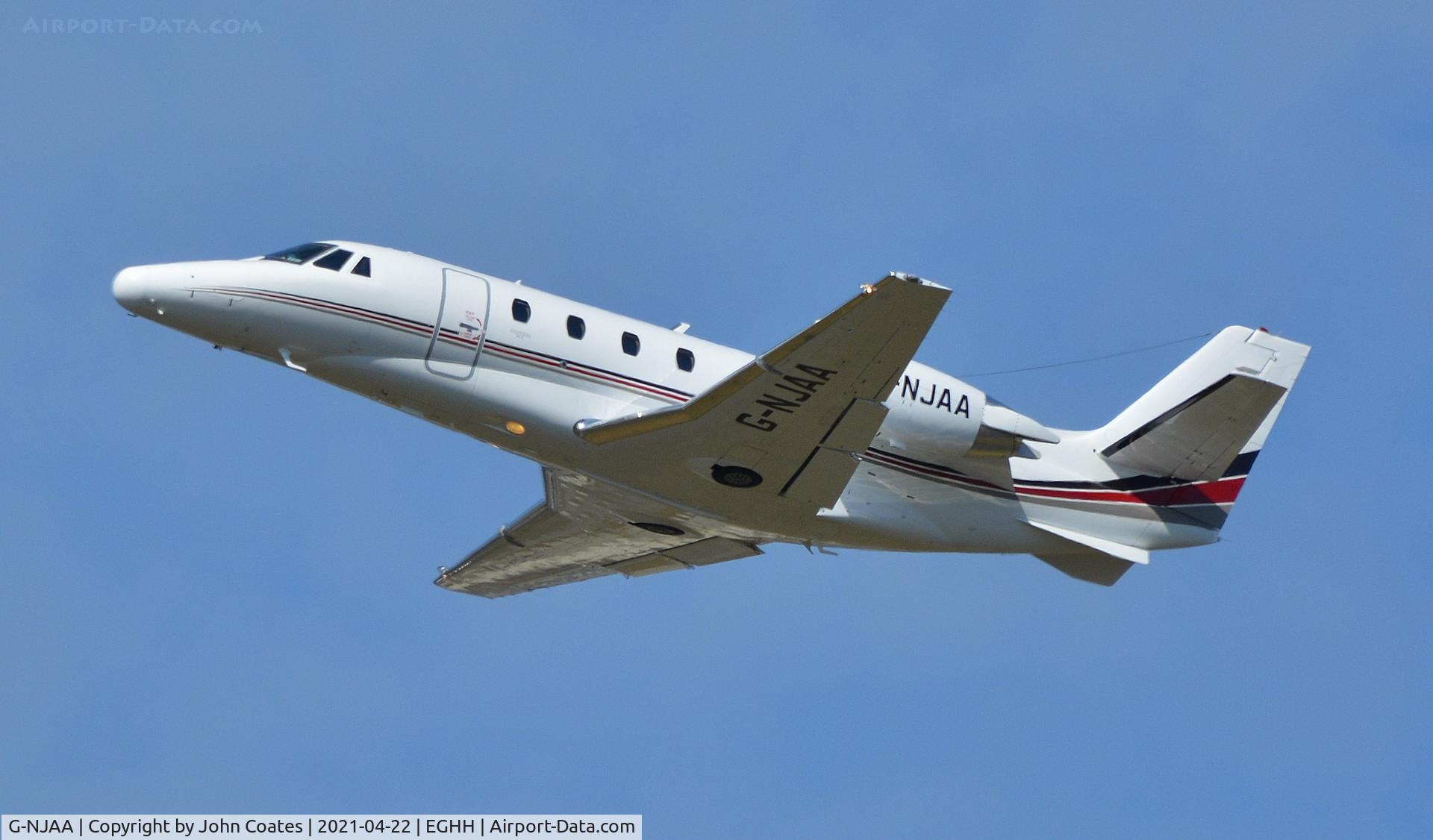 G-NJAA, 2008 Cessna 560 Citation Excel XLS C/N 560-5787, Departing off 26