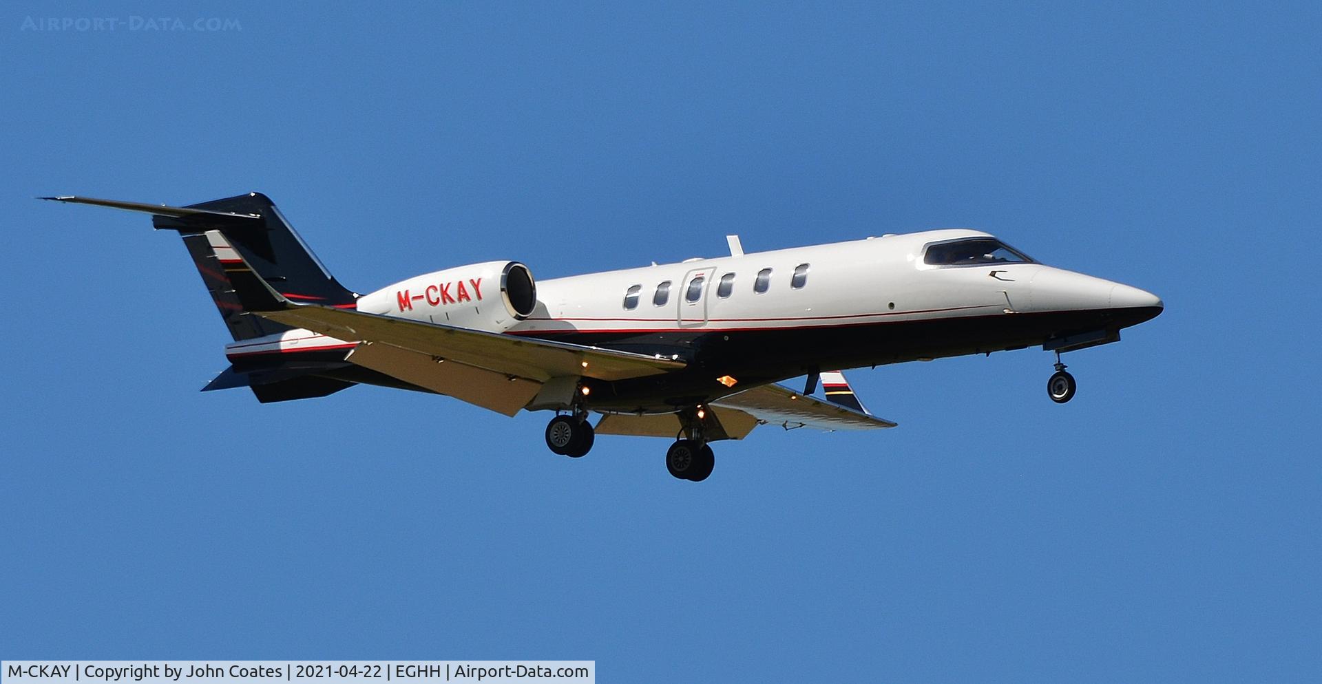 M-CKAY, 2007 Learjet 45 C/N 2077, Finals to 08