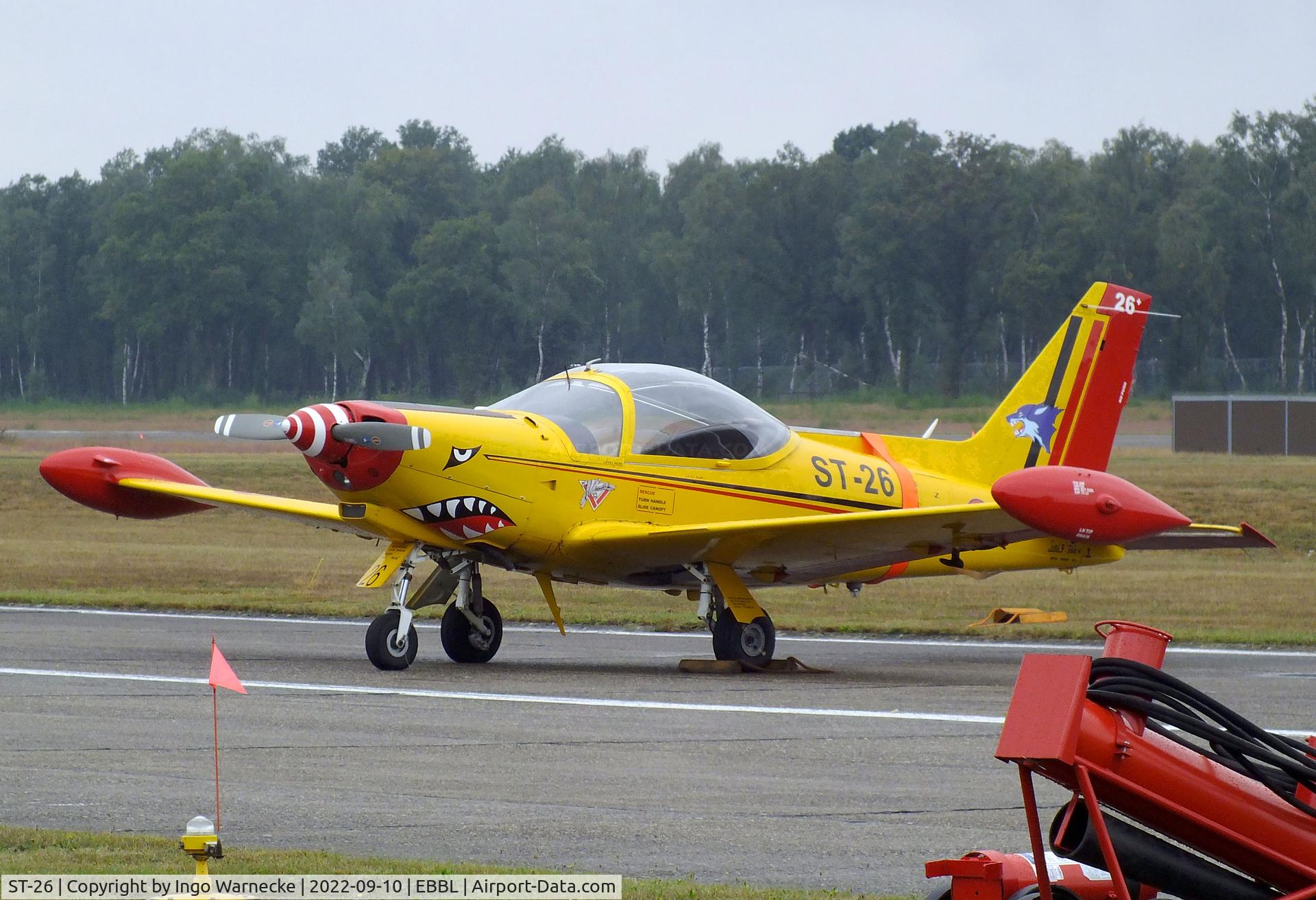 ST-26, SIAI-Marchetti SF-260MB C/N 10-26, SIAI-Marchetti SF.260MB of the FAeB (Belgian Air Force) at the 2022 Sanicole Spottersday at Kleine Brogel air base