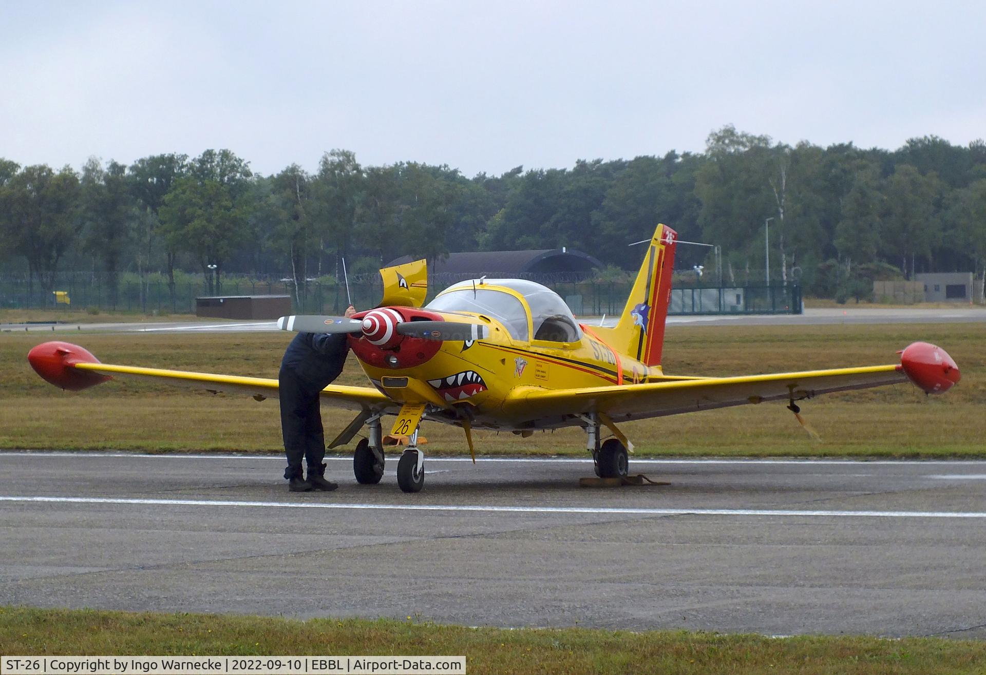 ST-26, SIAI-Marchetti SF-260MB C/N 10-26, SIAI-Marchetti SF.260MB of the FAeB (Belgian Air Force) at the 2022 Sanicole Spottersday at Kleine Brogel air base