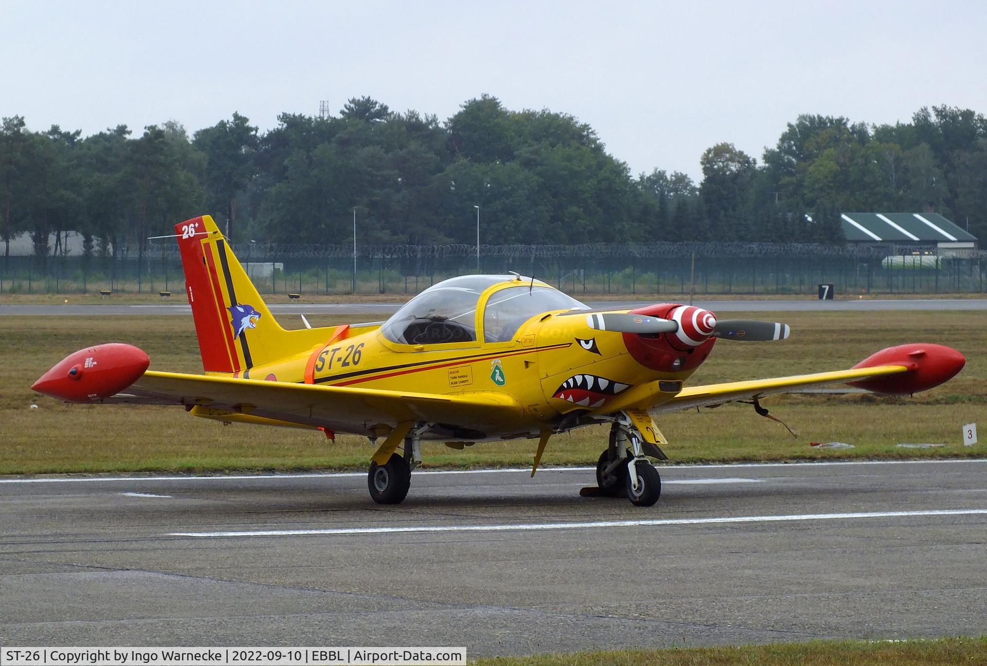 ST-26, SIAI-Marchetti SF-260MB C/N 10-26, SIAI-Marchetti SF.260MB of the FAeB (Belgian Air Force) at the 2022 Sanicole Spottersday at Kleine Brogel air base