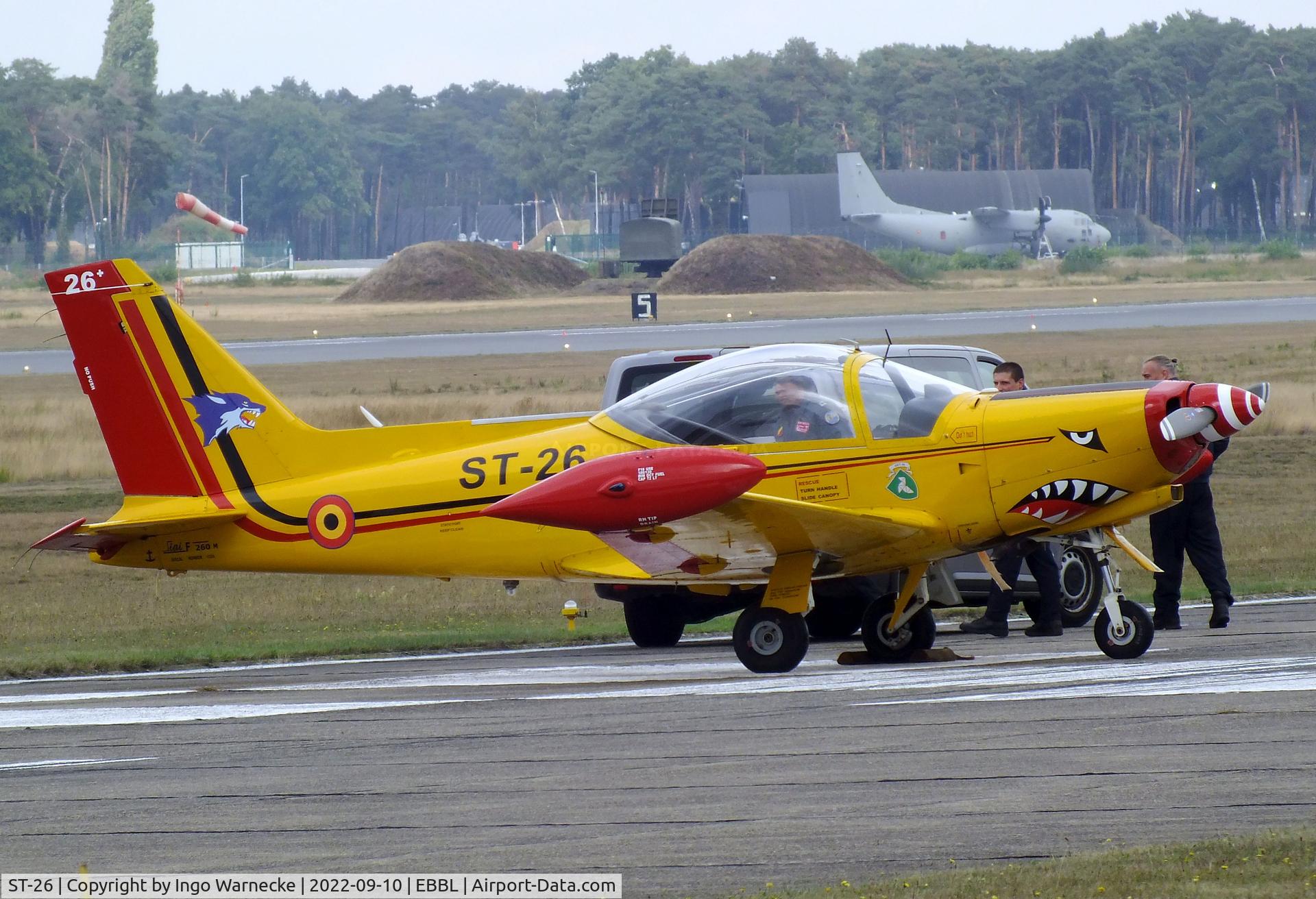 ST-26, SIAI-Marchetti SF-260MB C/N 10-26, SIAI-Marchetti SF.260MB of the FAeB (Belgian Air Force) at the 2022 Sanicole Spottersday at Kleine Brogel air base