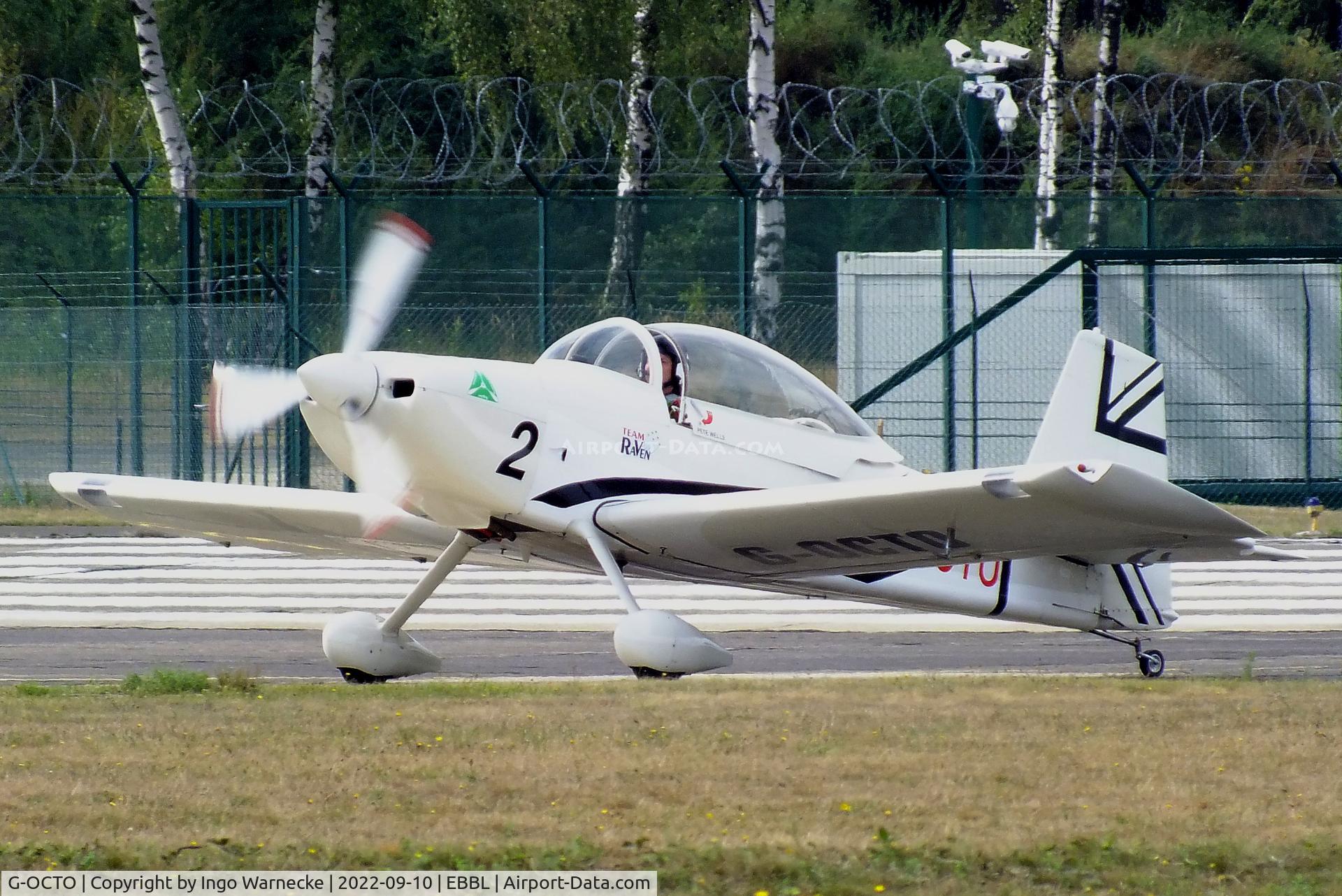 G-OCTO, 2003 Vans RV-8 C/N 470, Vans RV-8 'Raven 2' of the Team Raven aerobatic team at the 2022 Sanicole Spottersday at Kleine Brogel air base