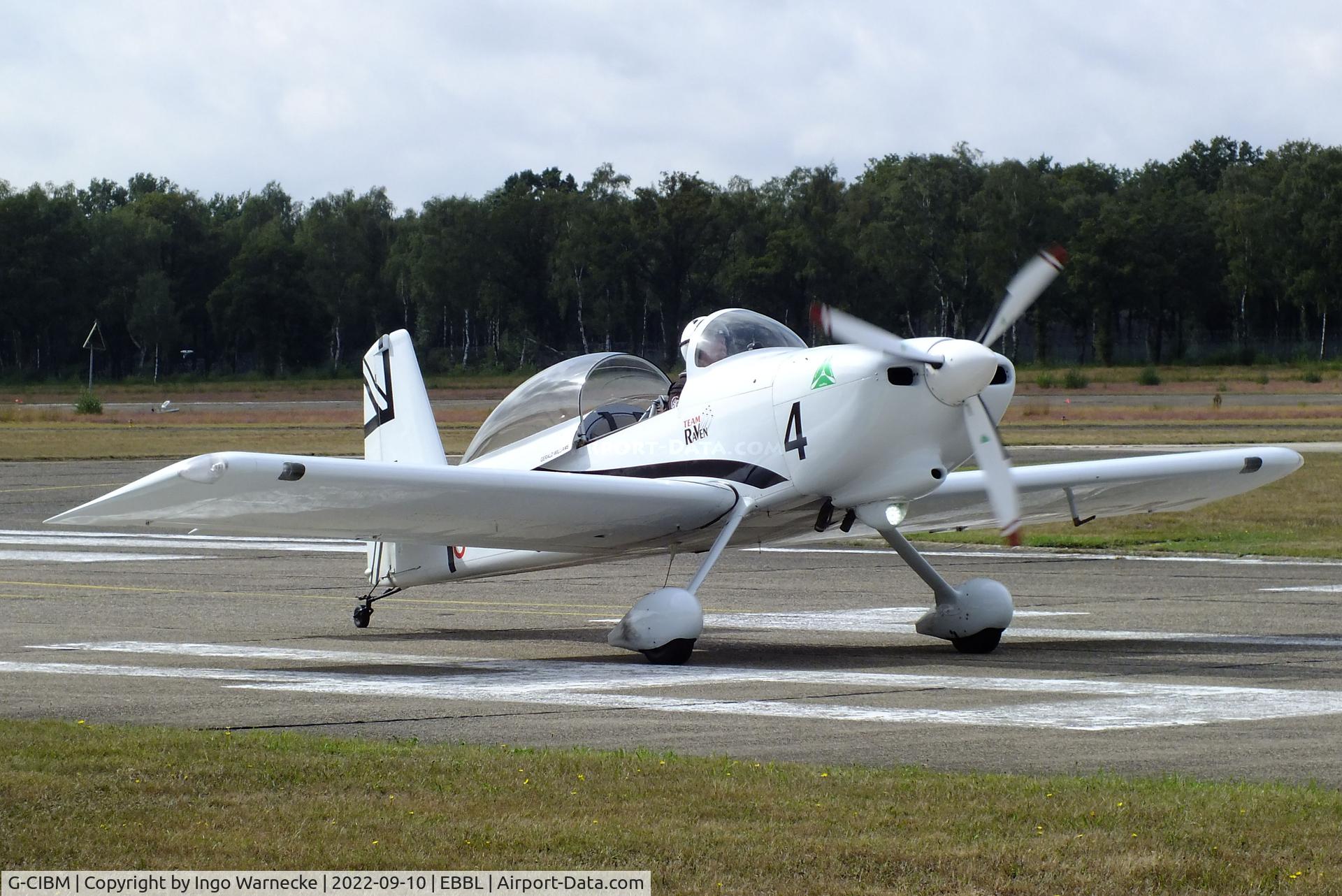 G-CIBM, 2013 Vans RV-8 C/N LAA 303-15083, Vans RV-8 'Raven 4' of the Team Raven aerobatic team at the 2022 Sanicole Spottersday at Kleine Brogel air base