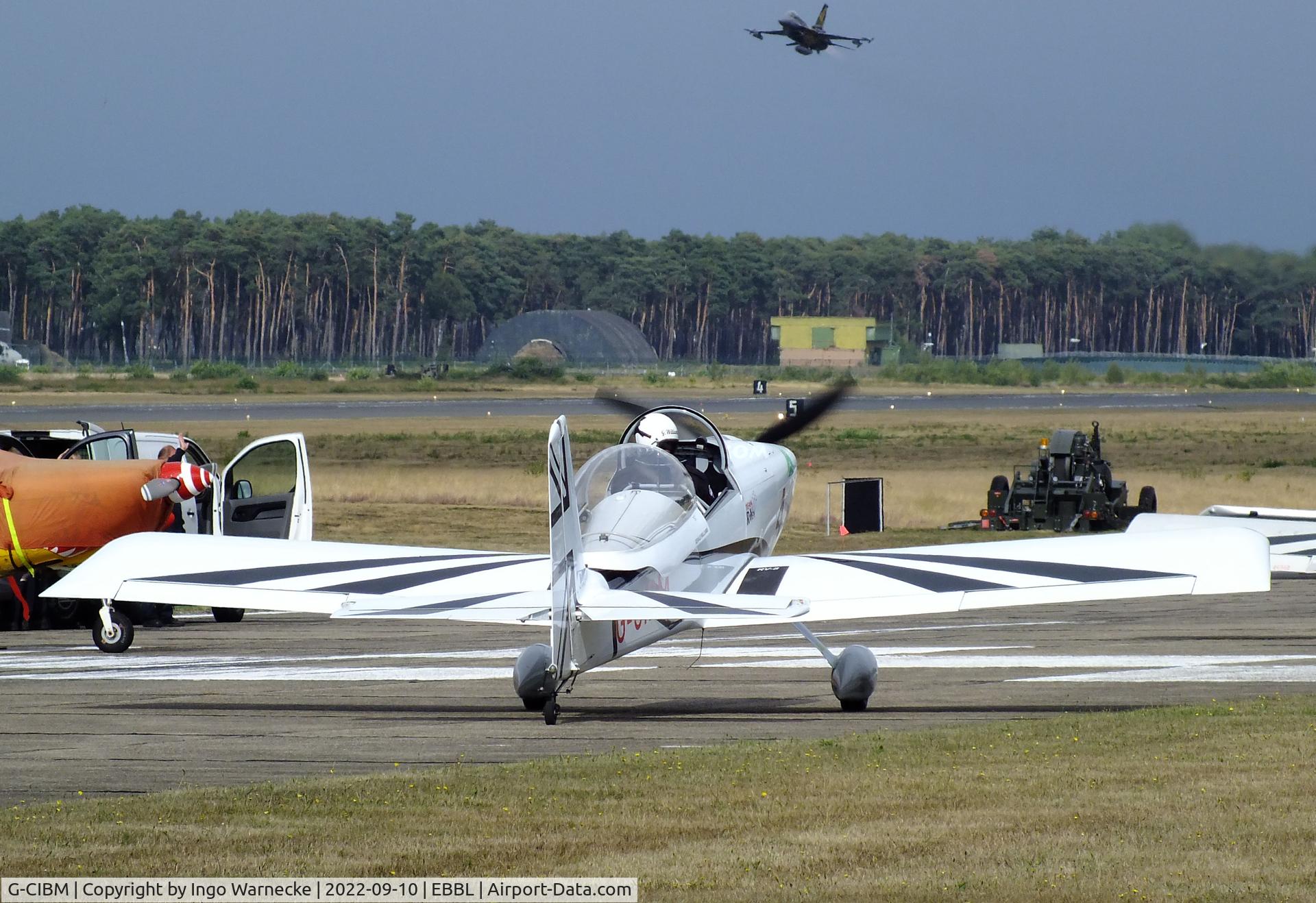 G-CIBM, 2013 Vans RV-8 C/N LAA 303-15083, Vans RV-8 'Raven 4' of the Team Raven aerobatic team at the 2022 Sanicole Spottersday at Kleine Brogel air base