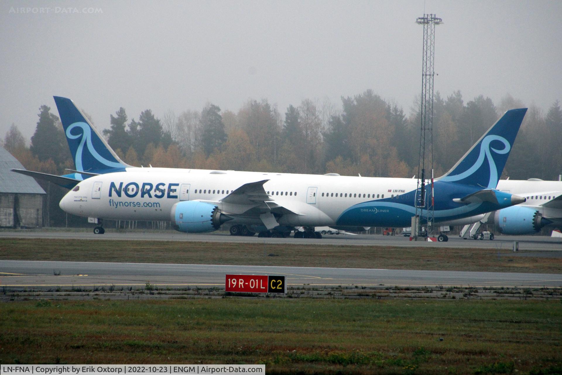 LN-FNA, 2019 Boeing 787-9 Dreamliner C/N 63345, LN-FNA in OSL