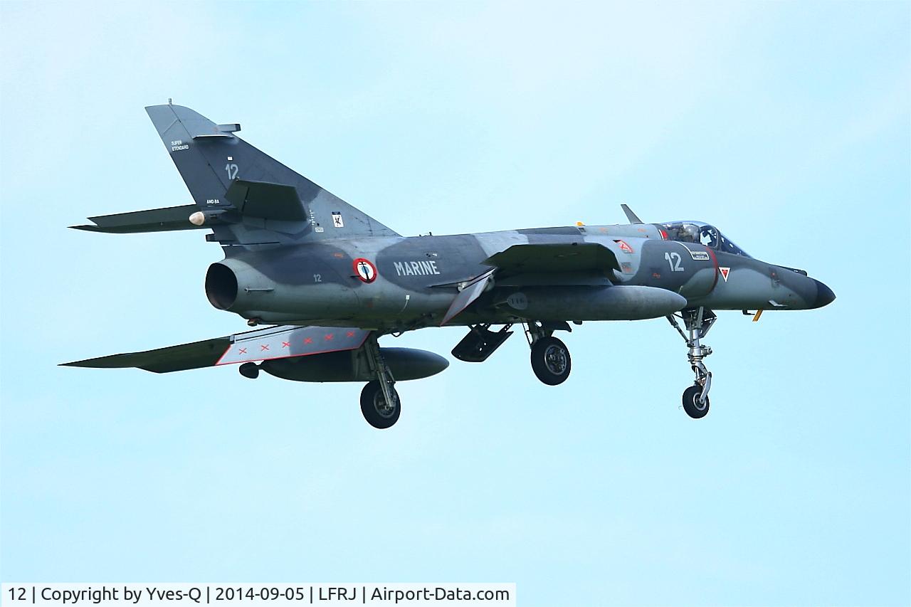 12, 1979 Dassault Super Etendard C/N 12, Dassault Super Etendard M, On final rwy 08, Landivisiau Naval Air Base (LFRJ)