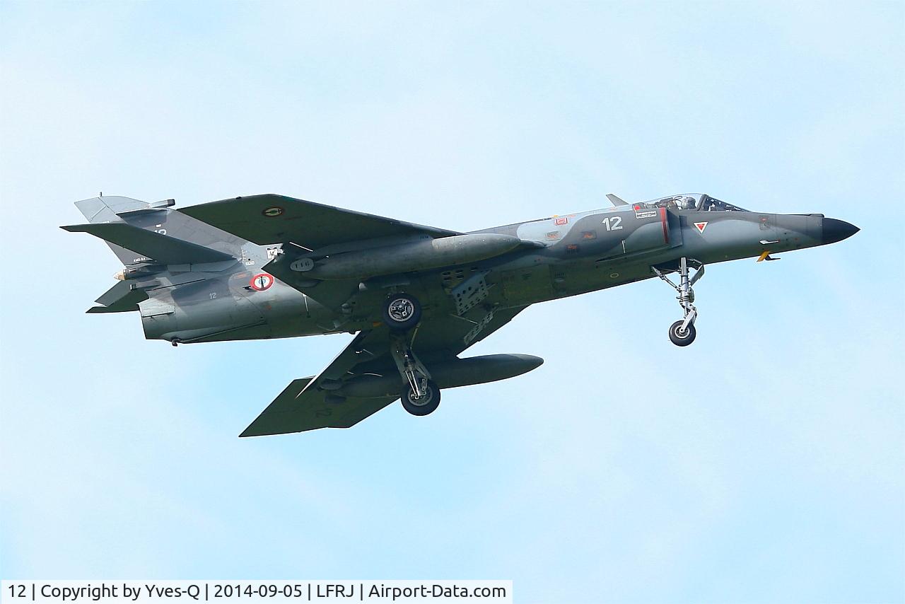 12, 1979 Dassault Super Etendard C/N 12, Dassault Super Etendard M, On final rwy 08, Landivisiau Naval Air Base (LFRJ)