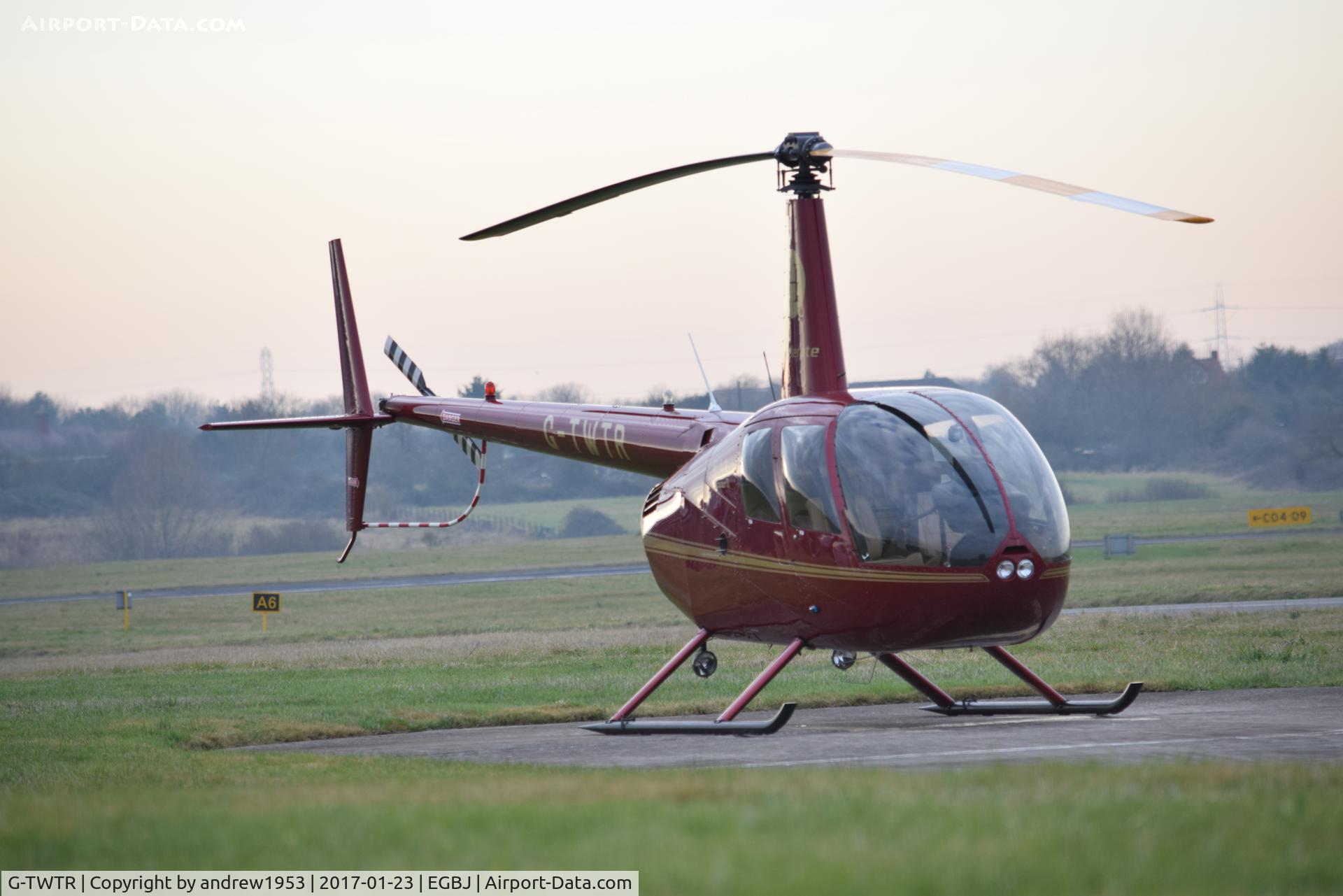 G-TWTR, 2010 Robinson R44 Raven II C/N 13003, G-TWTR at Gloucestershire Airport.