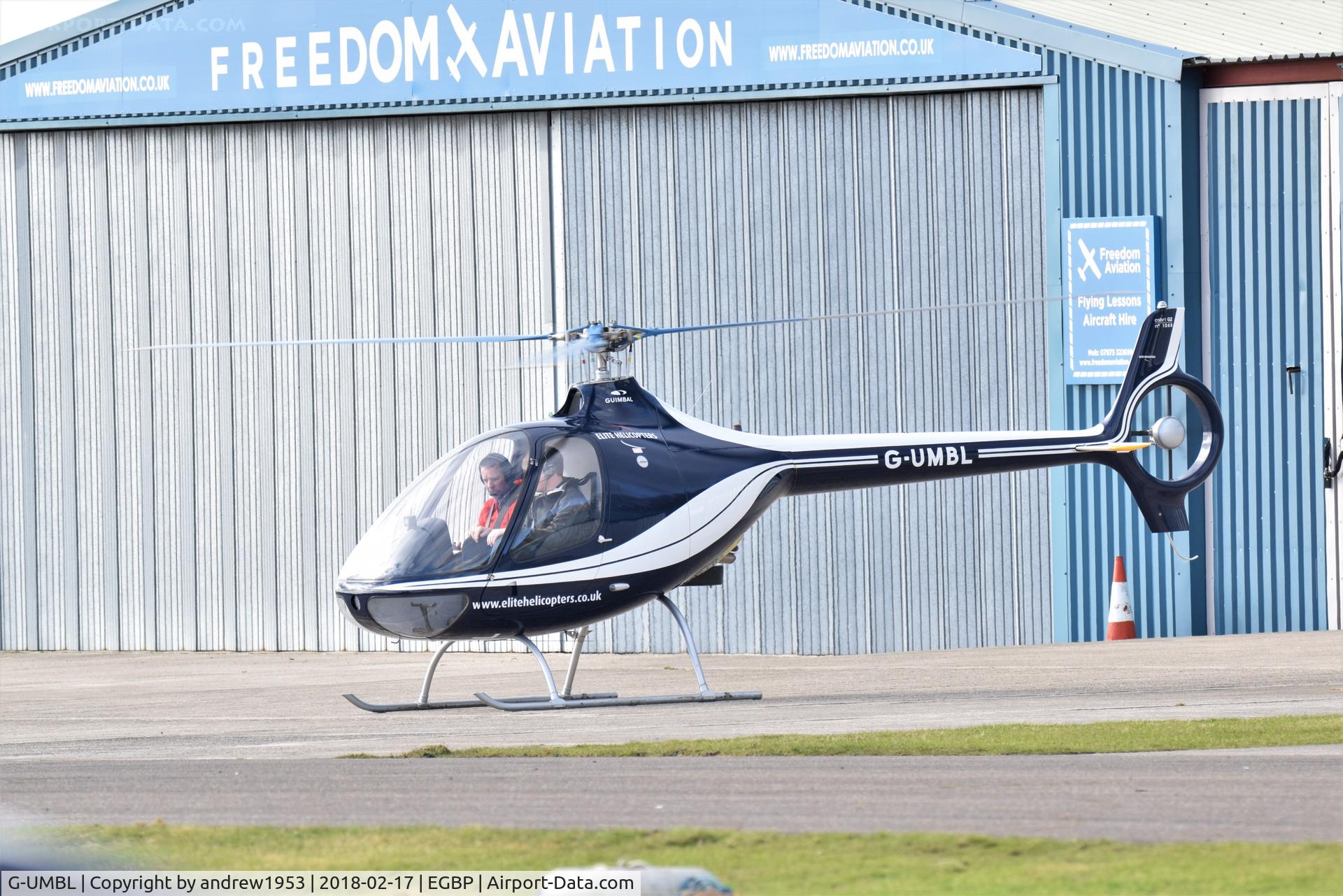 G-UMBL, 2014 Guimbal Cabri G2 C/N 1068, G-UMBL at Cotswold Airport.