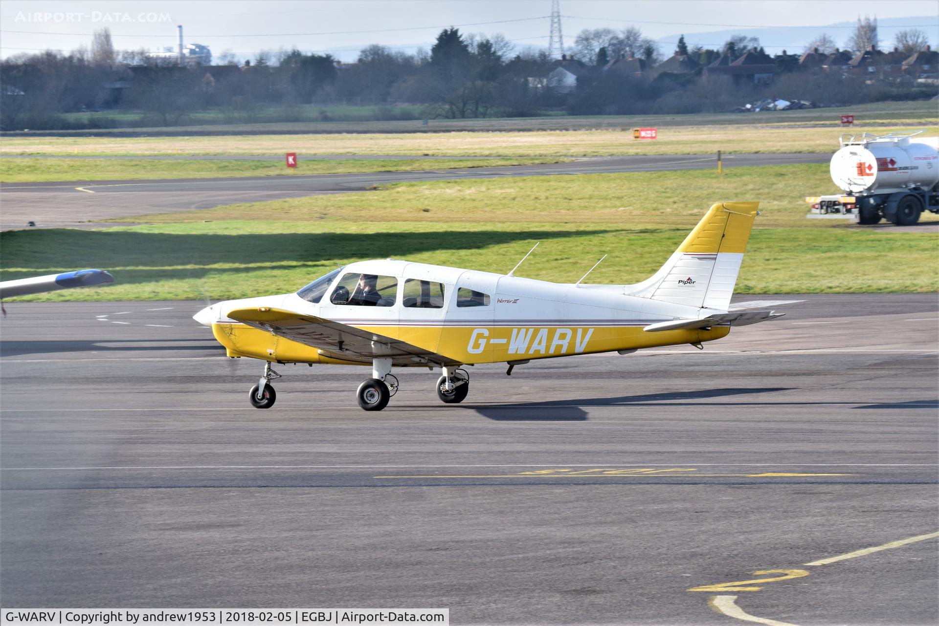 G-WARV, 1998 Piper PA-28-161 Cherokee Warrior III C/N 2842036, G-WARV at Gloucestershire Airport.