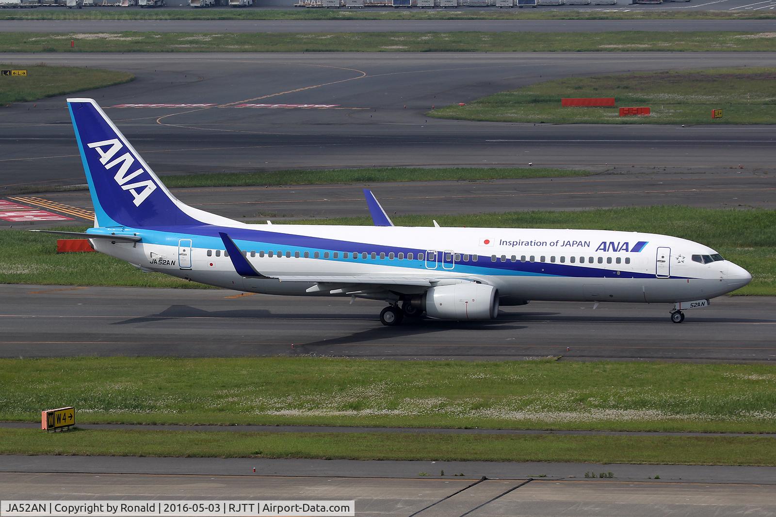 JA52AN, 2008 Boeing 737-881 C/N 33887, at hnd