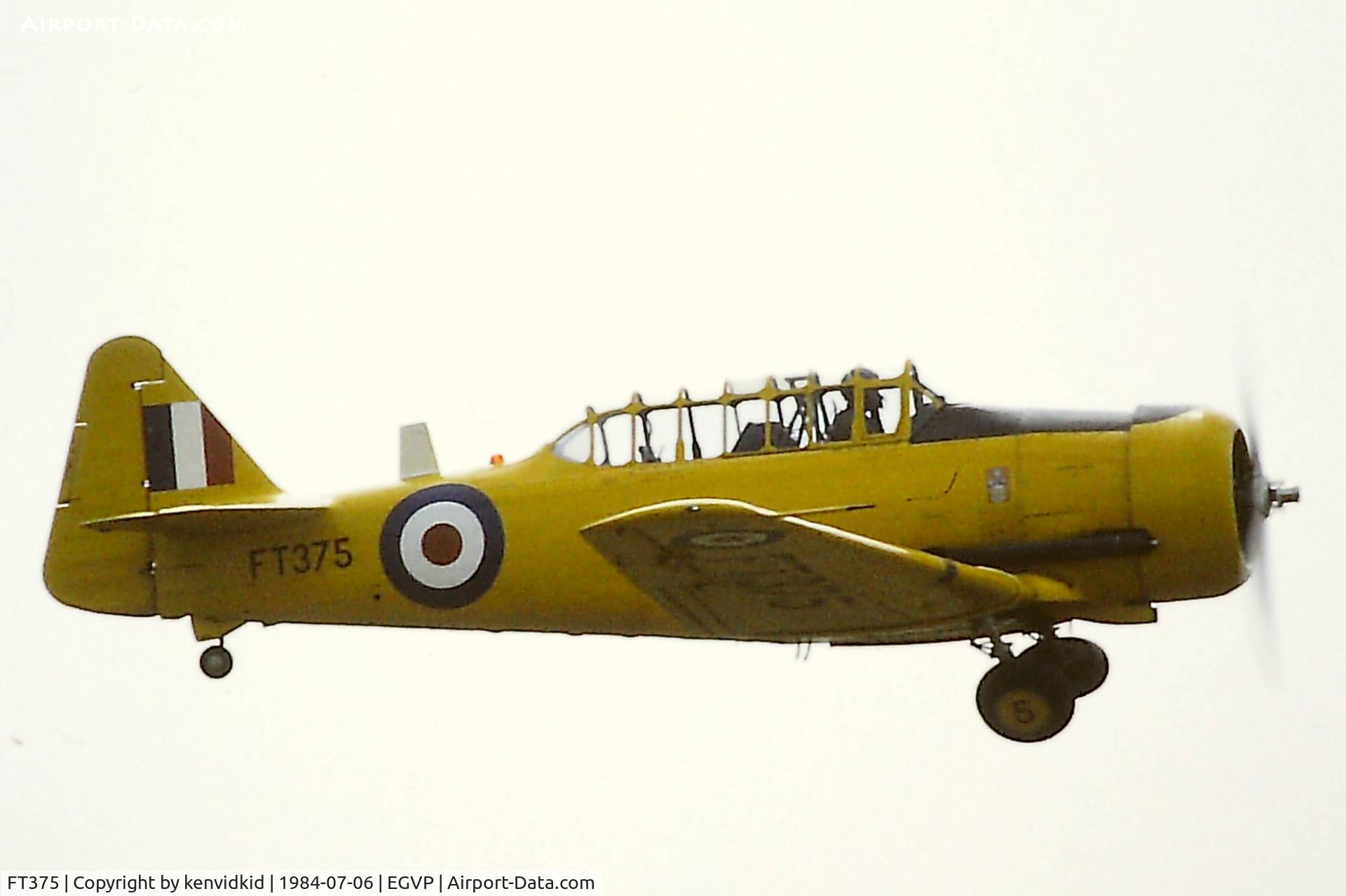FT375, 1943 Noorduyn AT-16 Harvard IIB C/N 14A-1415, At the 1984 Middle Wallop air show.