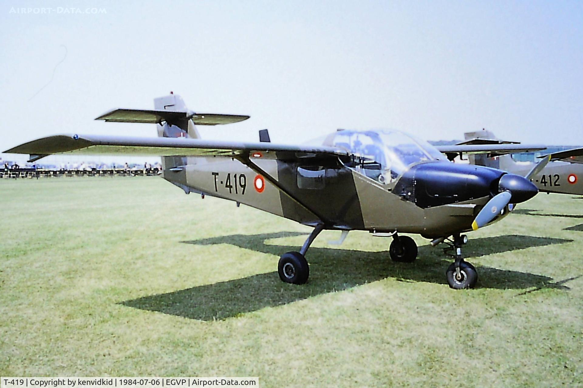 T-419, Saab T-17 Supporter C/N 15-219, At the 1984 Middle Wallop air show.