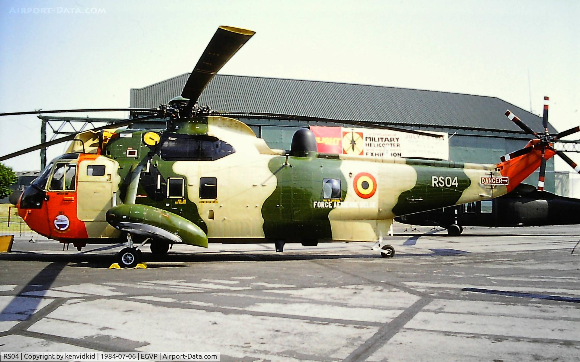 RS04, 1976 Westland Sea King Mk.48 C/N WA834, At the 1984 Middle Wallop air show.