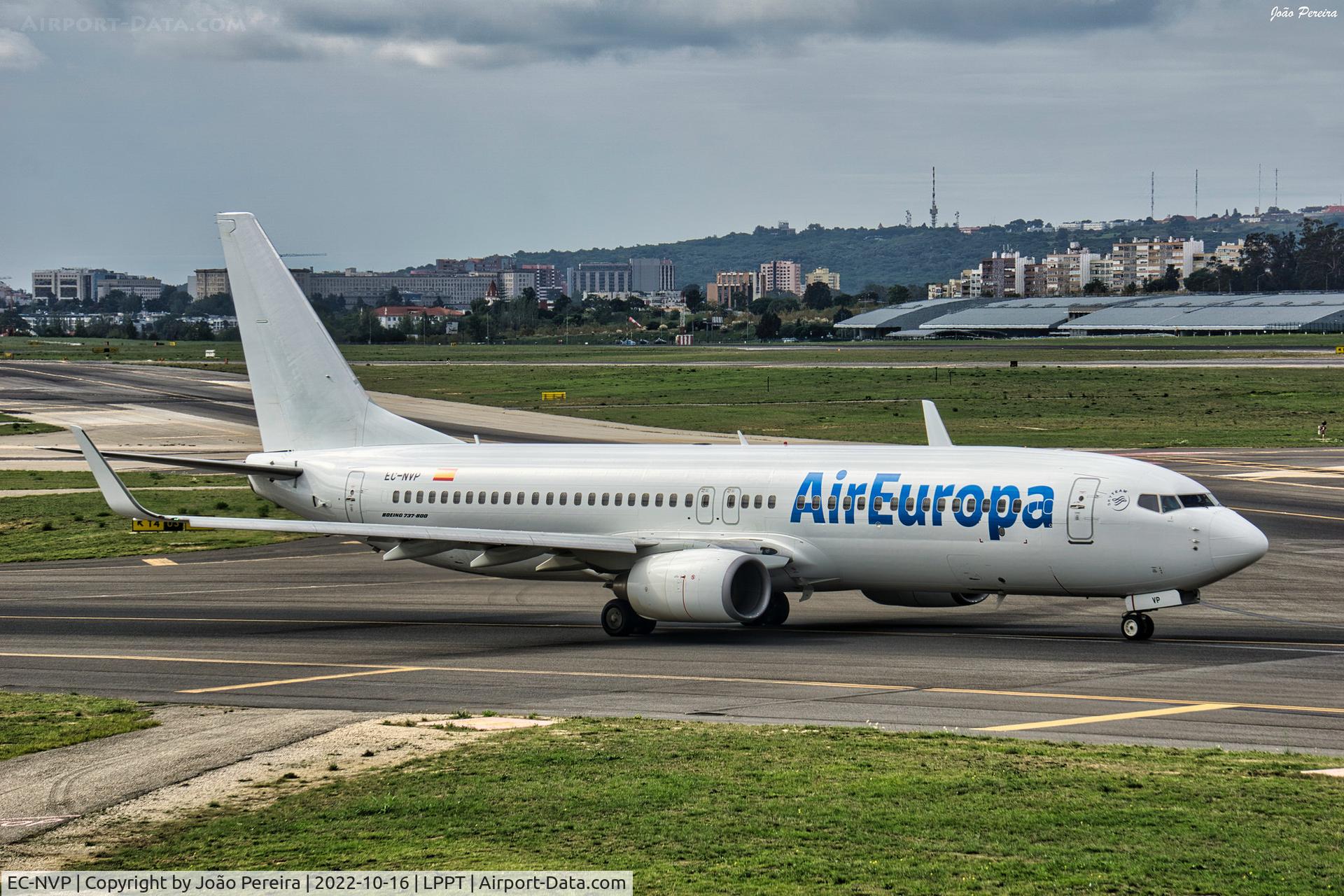 EC-NVP, 2009 Boeing 737-8AS C/N 35017, Air Europa B738 at LPPT