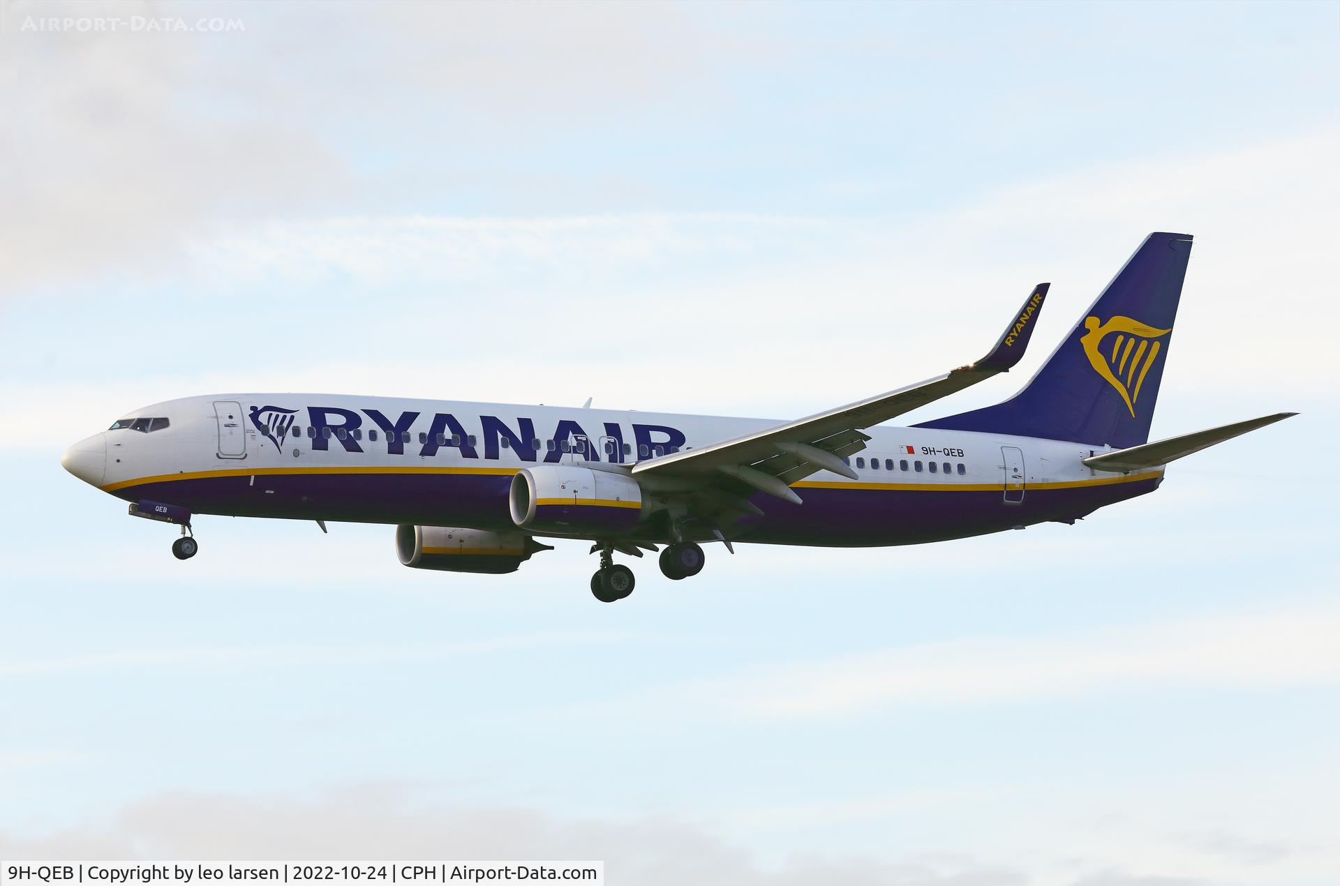 9H-QEB, 2017 Boeing 737-800 C/N 44808, Copenhagen 24.10.2022
