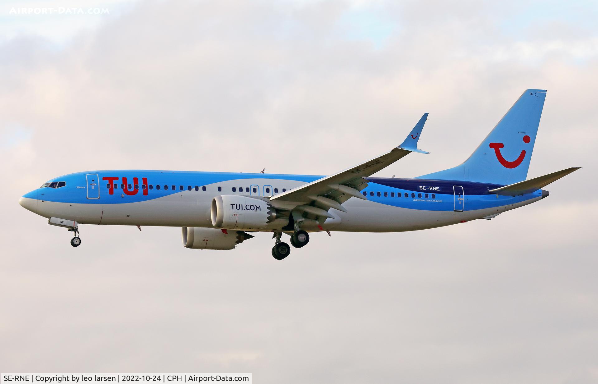 SE-RNE, 2021 Boeing 737-8 MAX C/N 44650, Copenhagen 24.10-2022