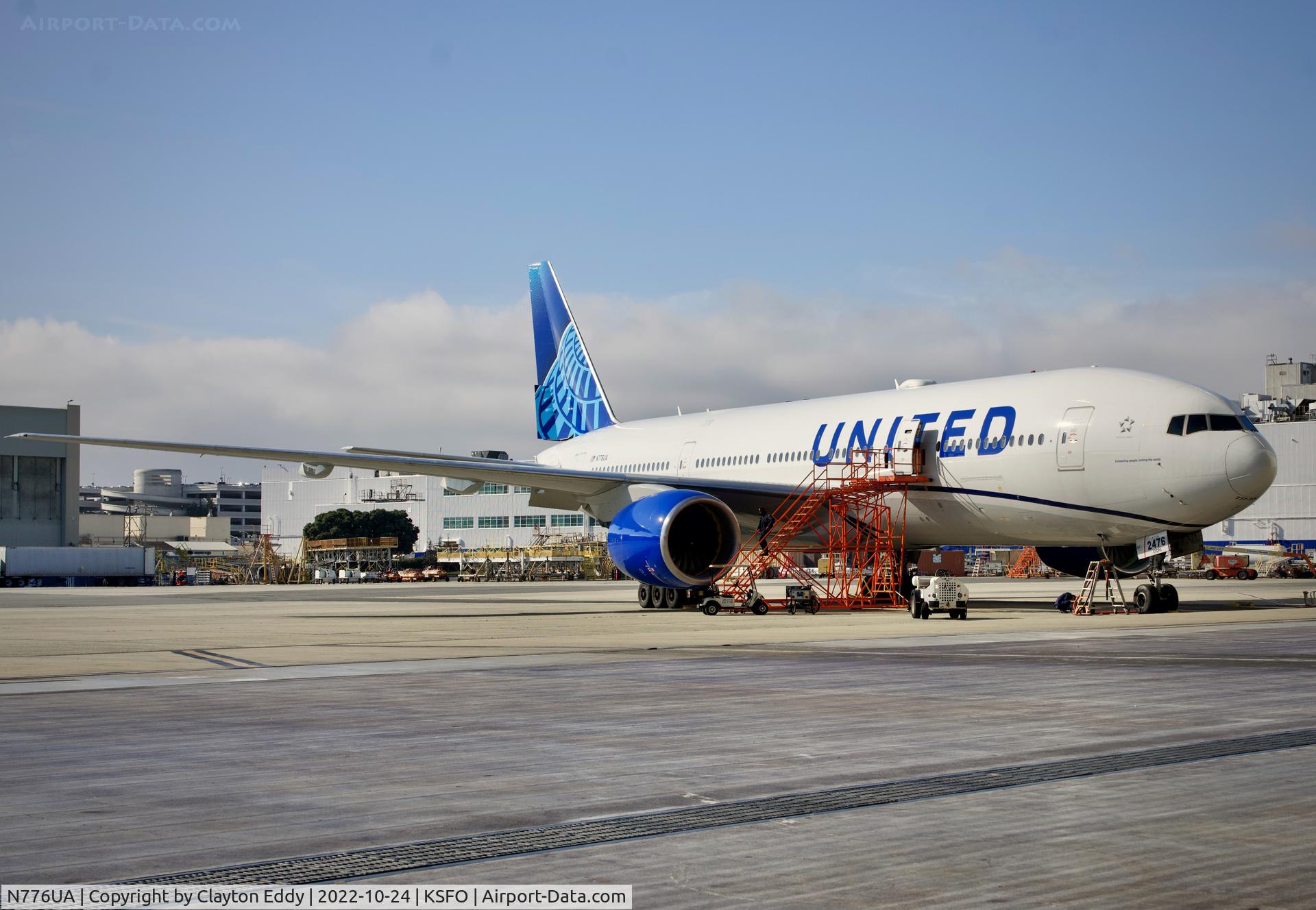 N776UA, 1996 Boeing 777-222 C/N 26937, SFO 2022.
