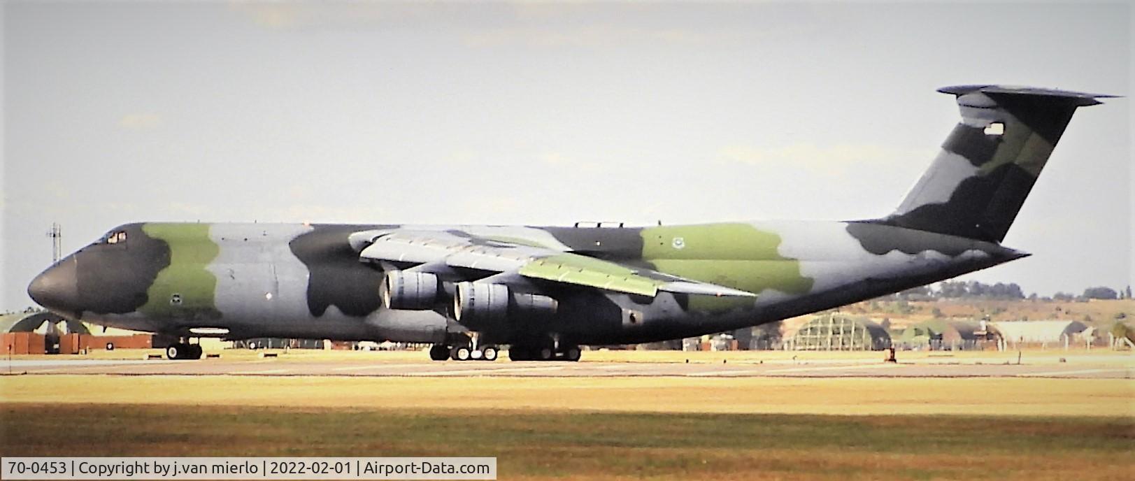 70-0453, 1970 Lockheed C-5A Galaxy C/N 500-0067, Slide scan Lakenheath UK'90s