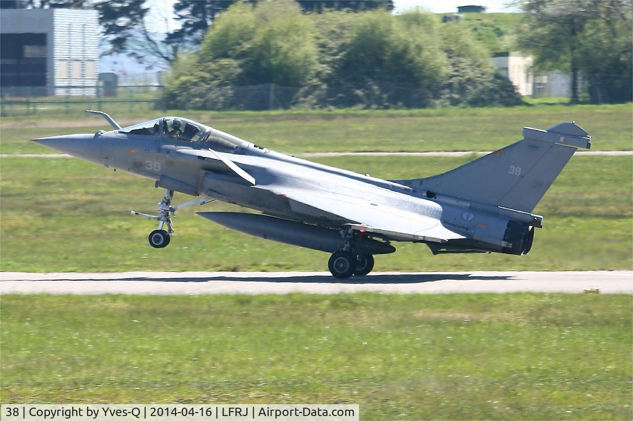 38, 2013 Dassault Rafale M C/N 38, Dassault Rafale M, Landing rwy 08, Landivisiau Naval Air Base (LFRJ)