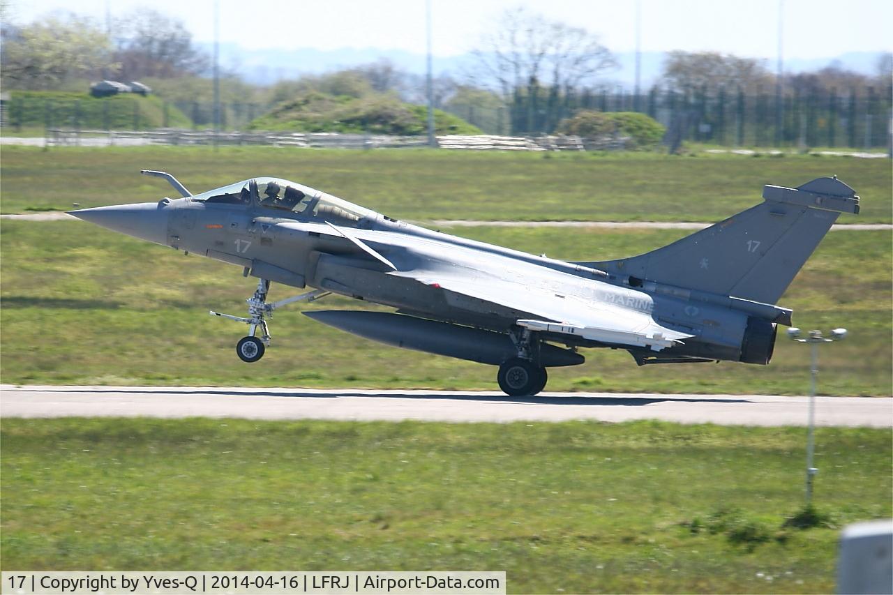 17, Dassault Rafale M C/N 17, Dassault Rafale M, Landing rwy 08, Landivisiau Naval Air Base (LFRJ)