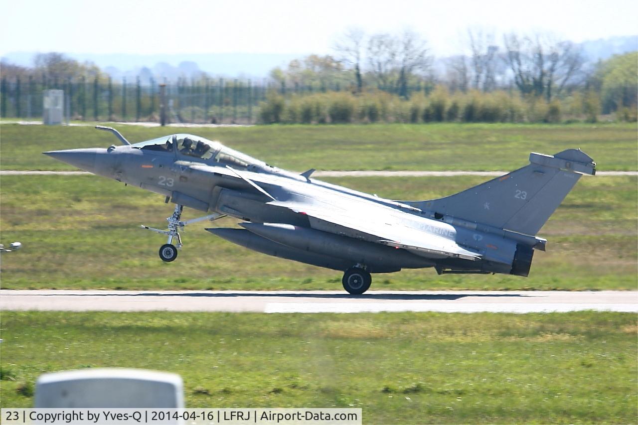23, Dassault Rafale M C/N 23, Dassault Rafale M, Landing rwy 08, Landivisiau Naval Air Base (LFRJ)