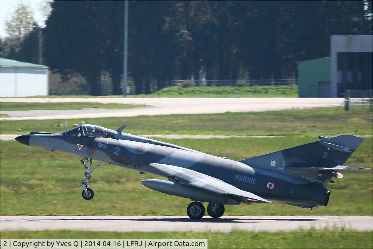 2, Dassault Super Etendard C/N 2, Dassault Super Etendard M, Landing rwy 08, Landivisiau Naval Air Base (LFRJ)
