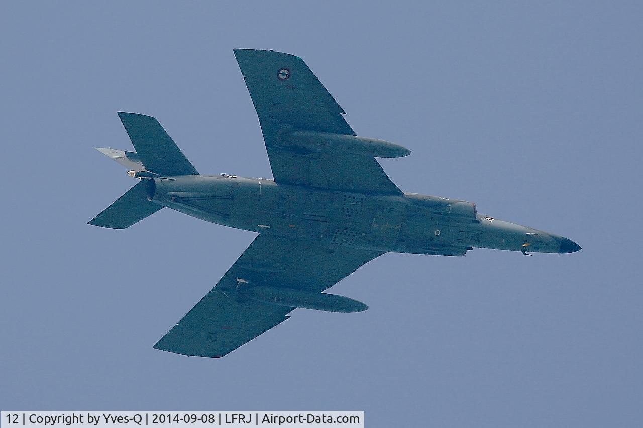12, 1979 Dassault Super Etendard C/N 12, Dassault Super Etendard M, Flight over Landivisiau Naval Air Base (LFRJ)