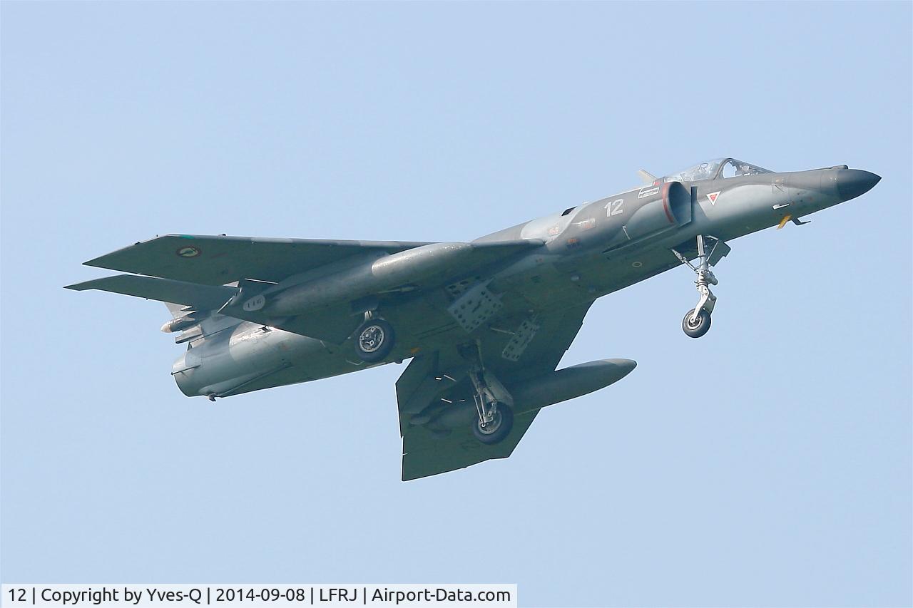 12, 1979 Dassault Super Etendard C/N 12, Dassault Super Etendard M, On final rwy 08, Landivisiau Naval Air Base (LFRJ)