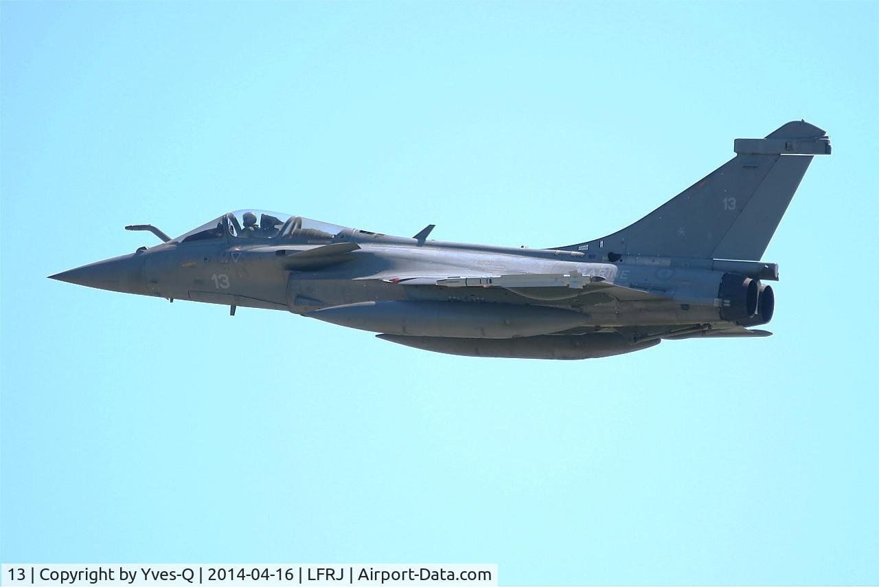13, Dassault Rafale M C/N 13, Dassault Rafale M, Takeoff rwy 08, Landivisiau Naval Air Base (LFRJ)