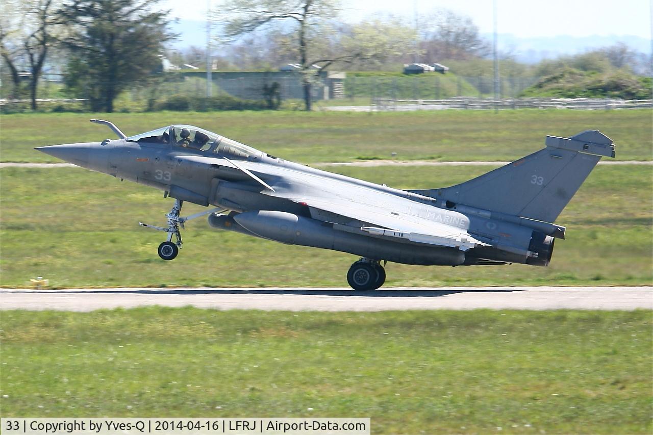 33, Dassault Rafale M C/N 33, Dassault Rafale M, Landing rwy 08, Landivisiau Naval Air Base (LFRJ)
