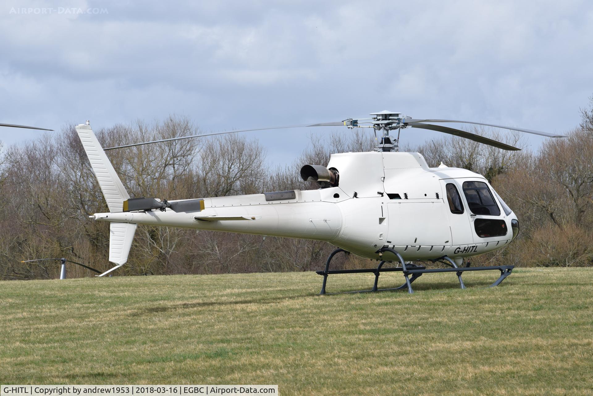 G-HITL, 2017 Airbus Helicopters AS-350B-3 Ecureuil C/N 8439, G-HITL at Cheltenham Racecourse.